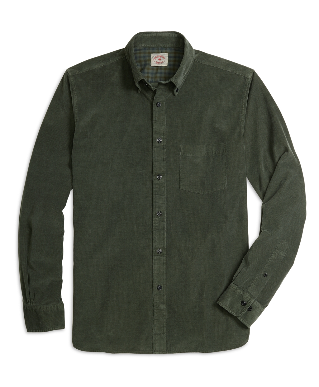 Brooks Brothers Pinwale Corduroy Shirt in Green for Men - Lyst