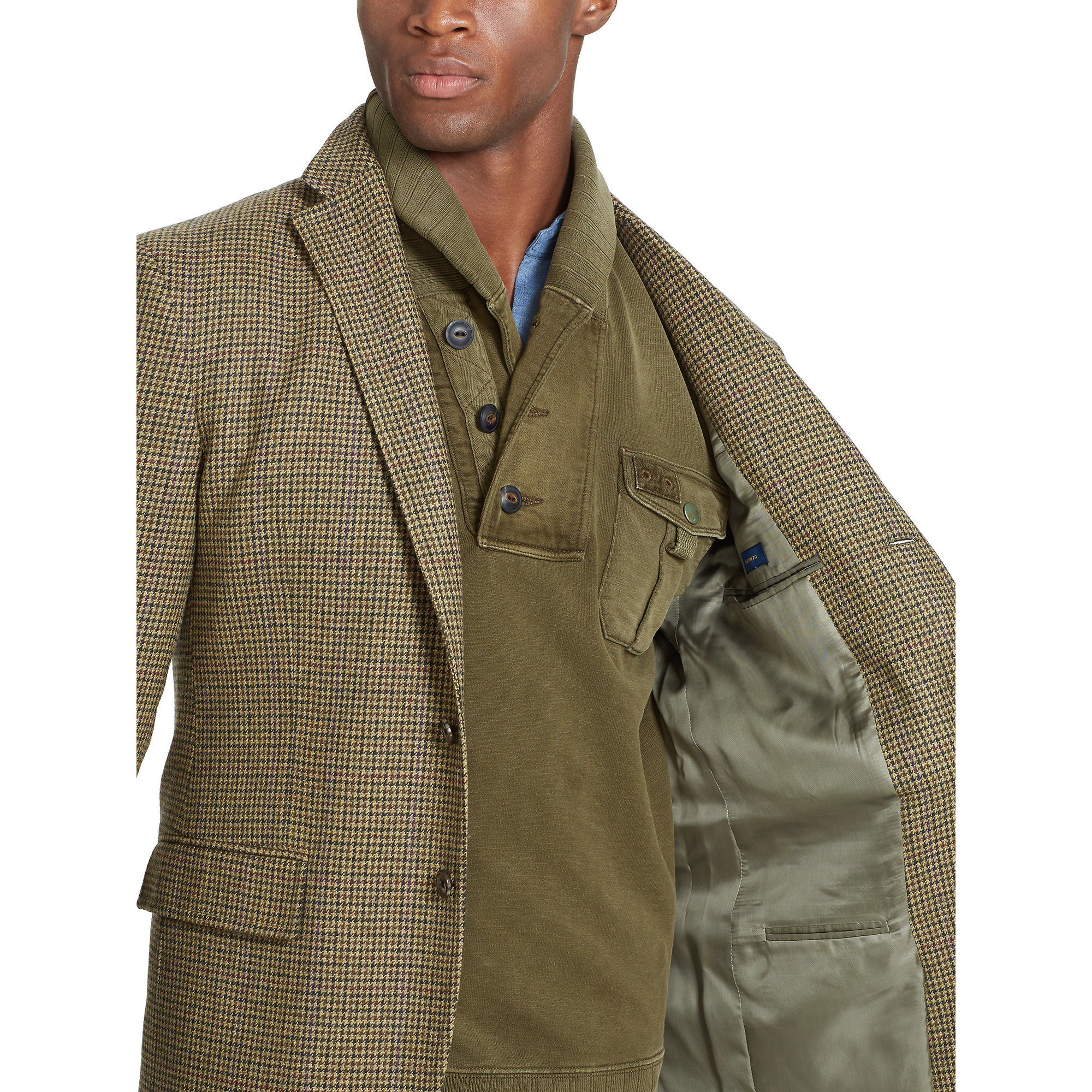 Lyst Polo ralph lauren Polo Houndstooth Sport Coat in Green for Men