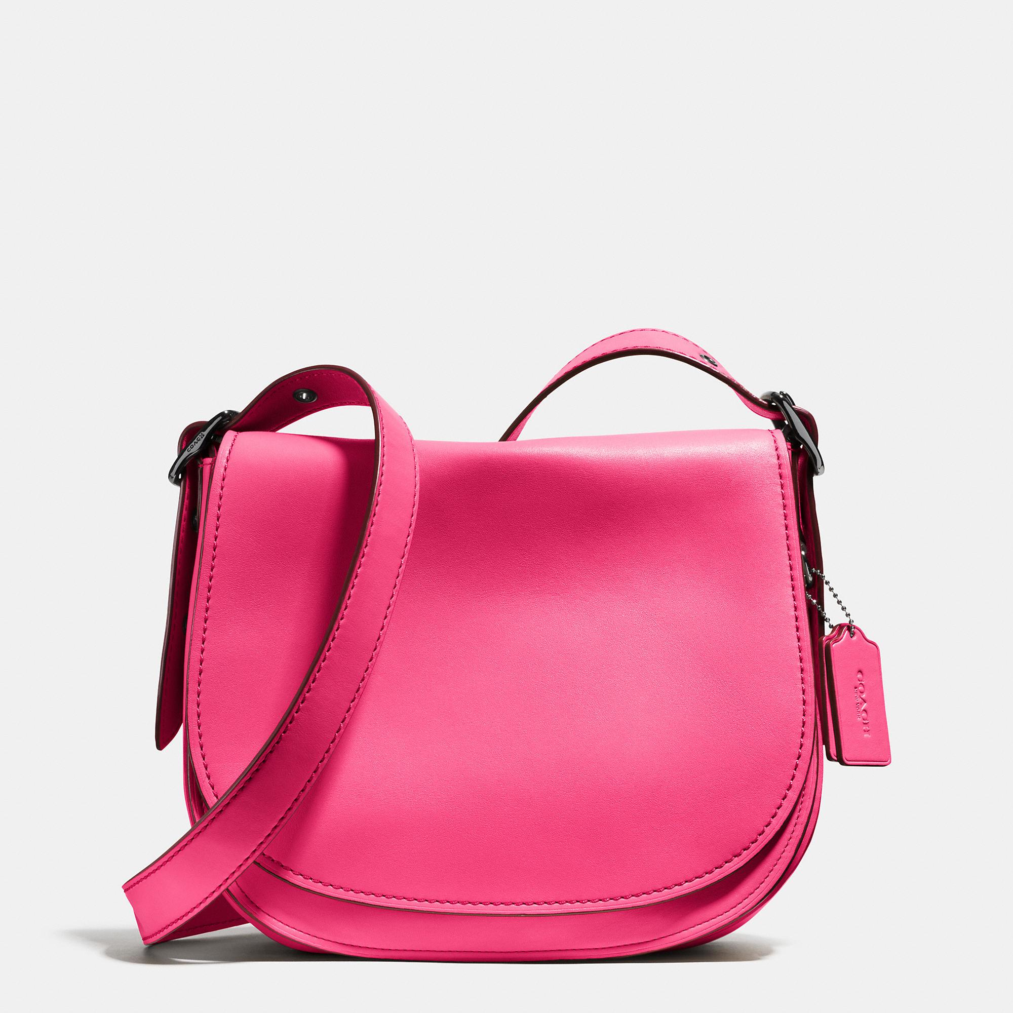 Lyst - Coach Saddle Bag In Glovetanned Leather in Pink
