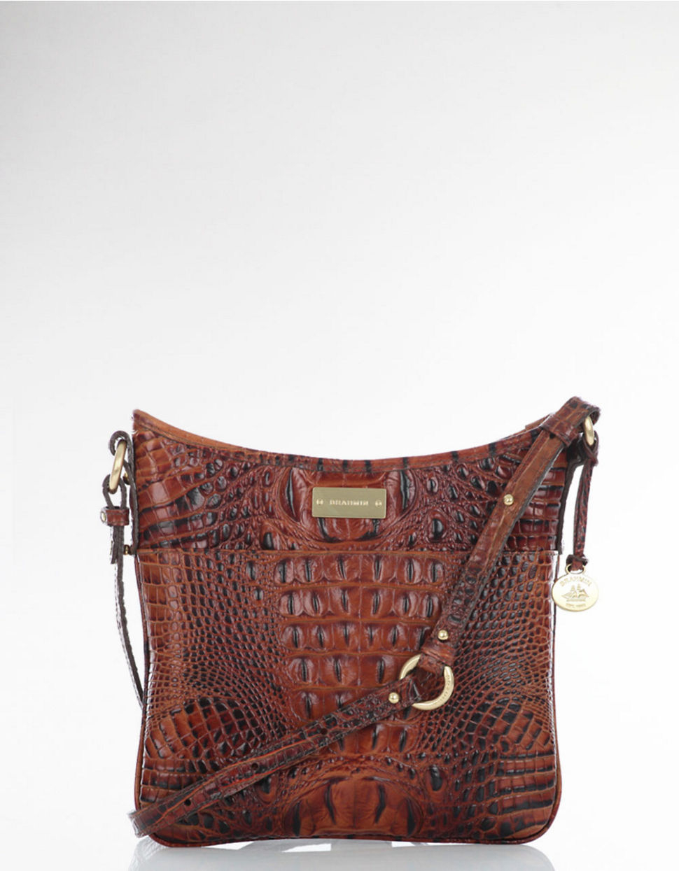 Lyst Brahmin Jody Snake embossed Crossbody Bag in Brown