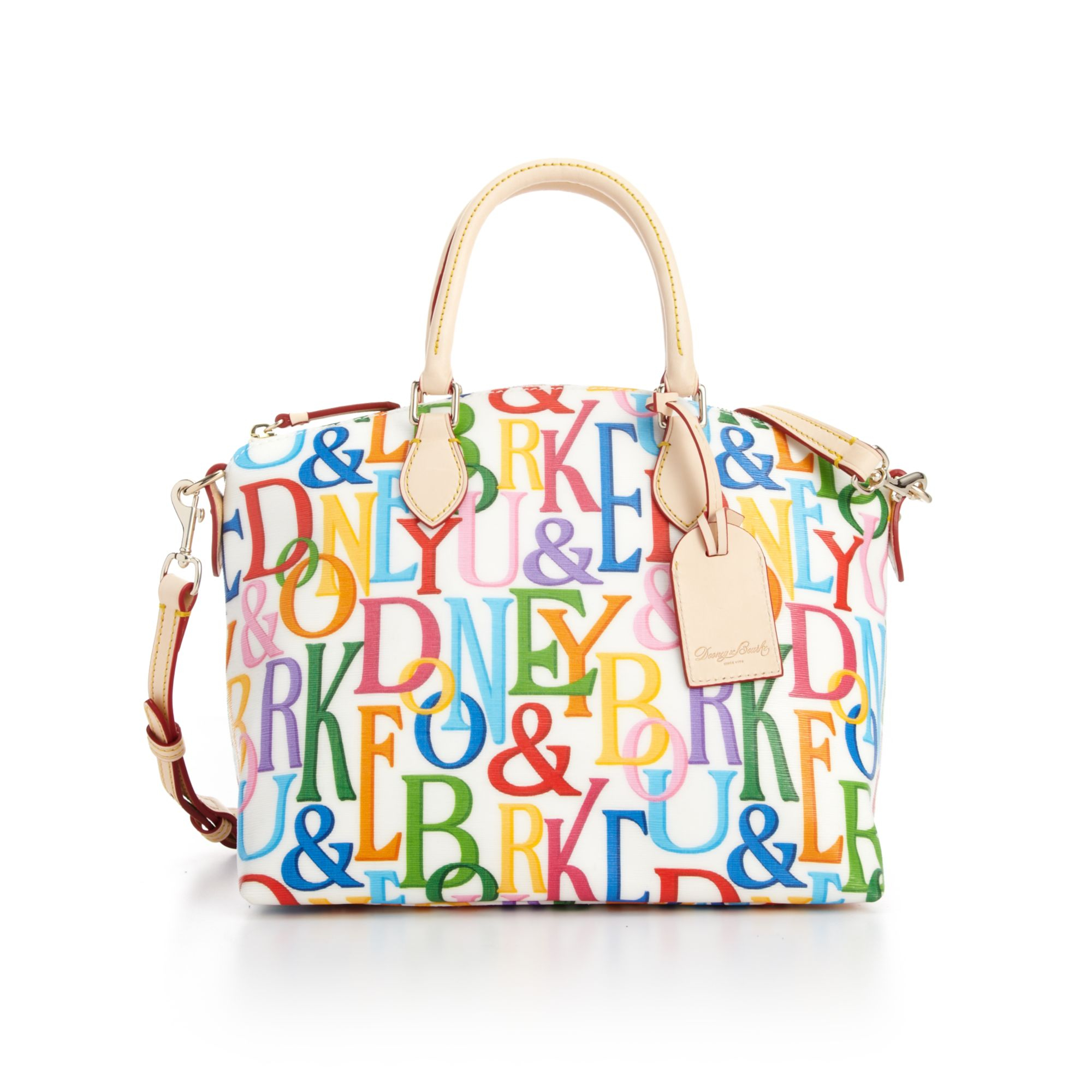 Lyst Dooney Bourke Db Retro Satchel In White Gallery