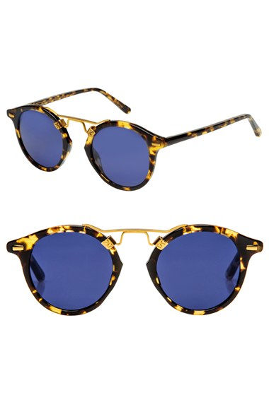 Lyst - Krewe &#39;st. Louis&#39; 46mm Sunglasses - Bengal/ Polarized in Blue