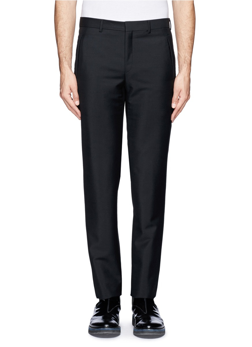 Lyst - Givenchy Wool-Mohair Pants in Black for Men