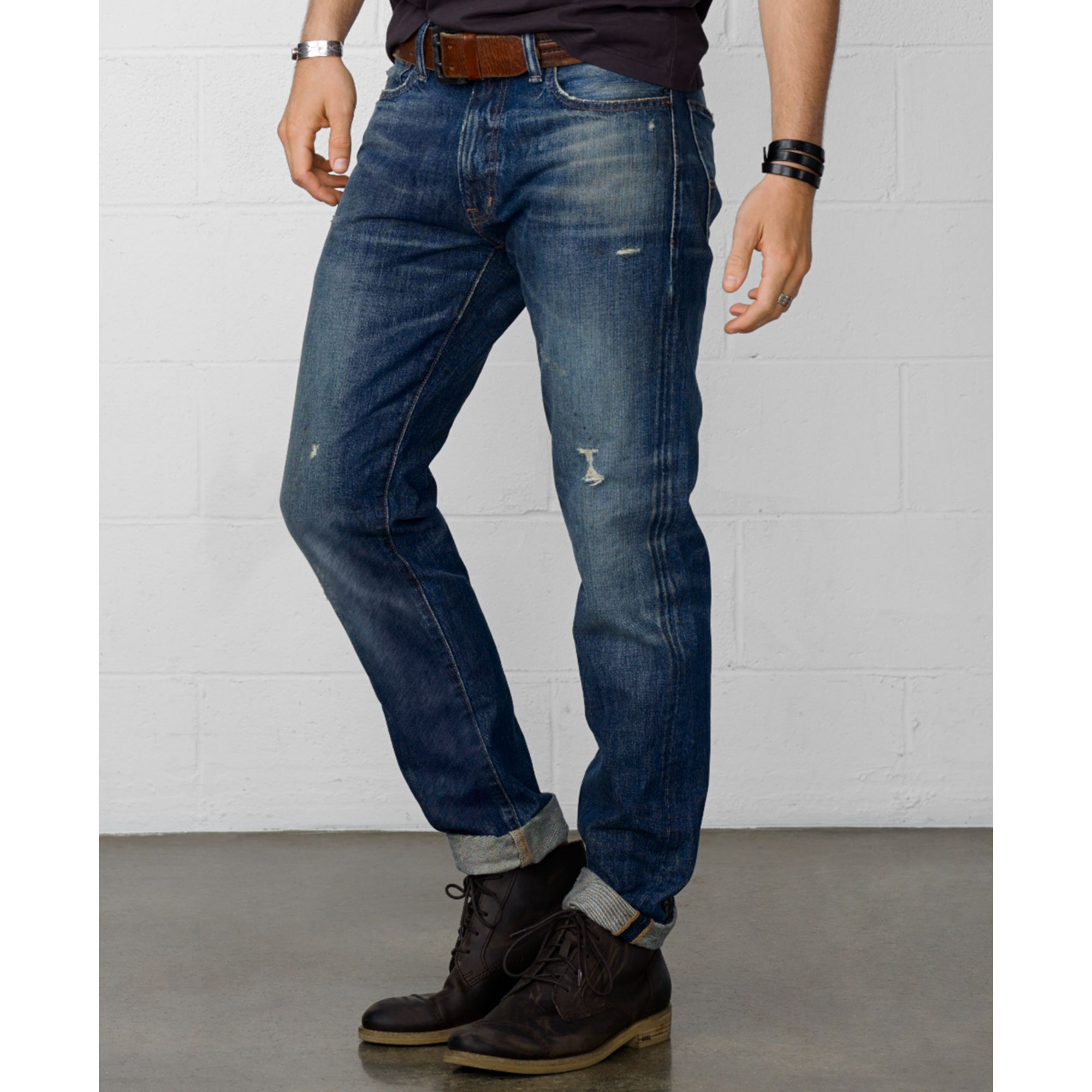 Lyst - Denim & Supply Ralph Lauren Slim Fit Tuscan Tapered Jeans in ...