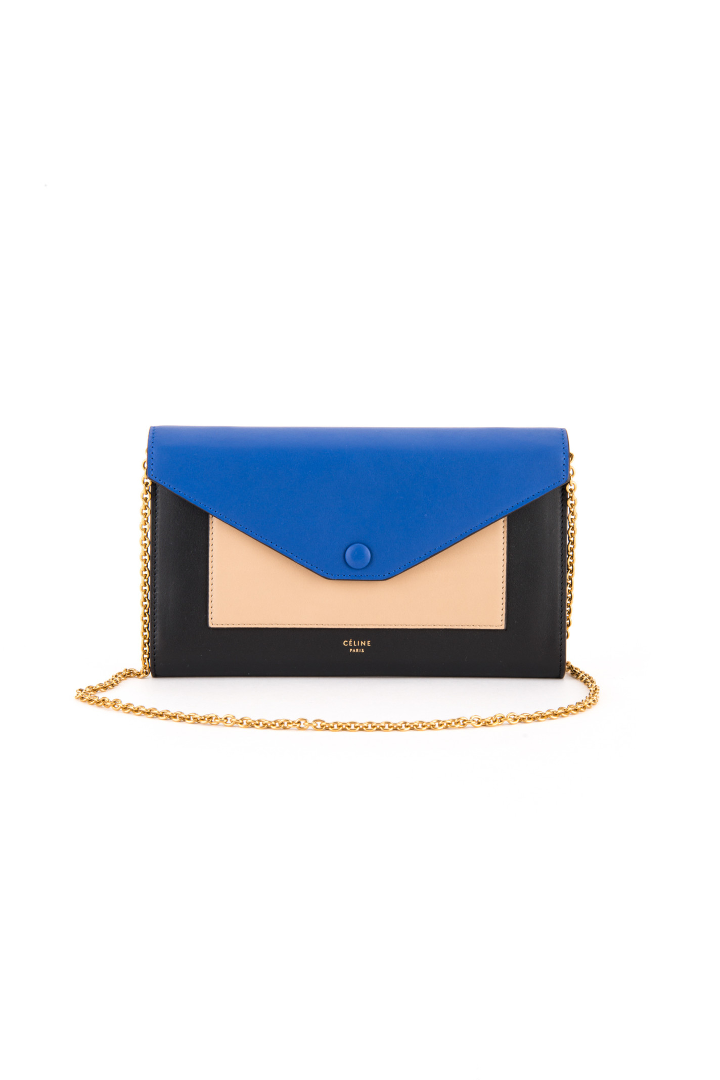 Cline Large Flap Bag With Chain in Blue (COBALT) | Lyst  