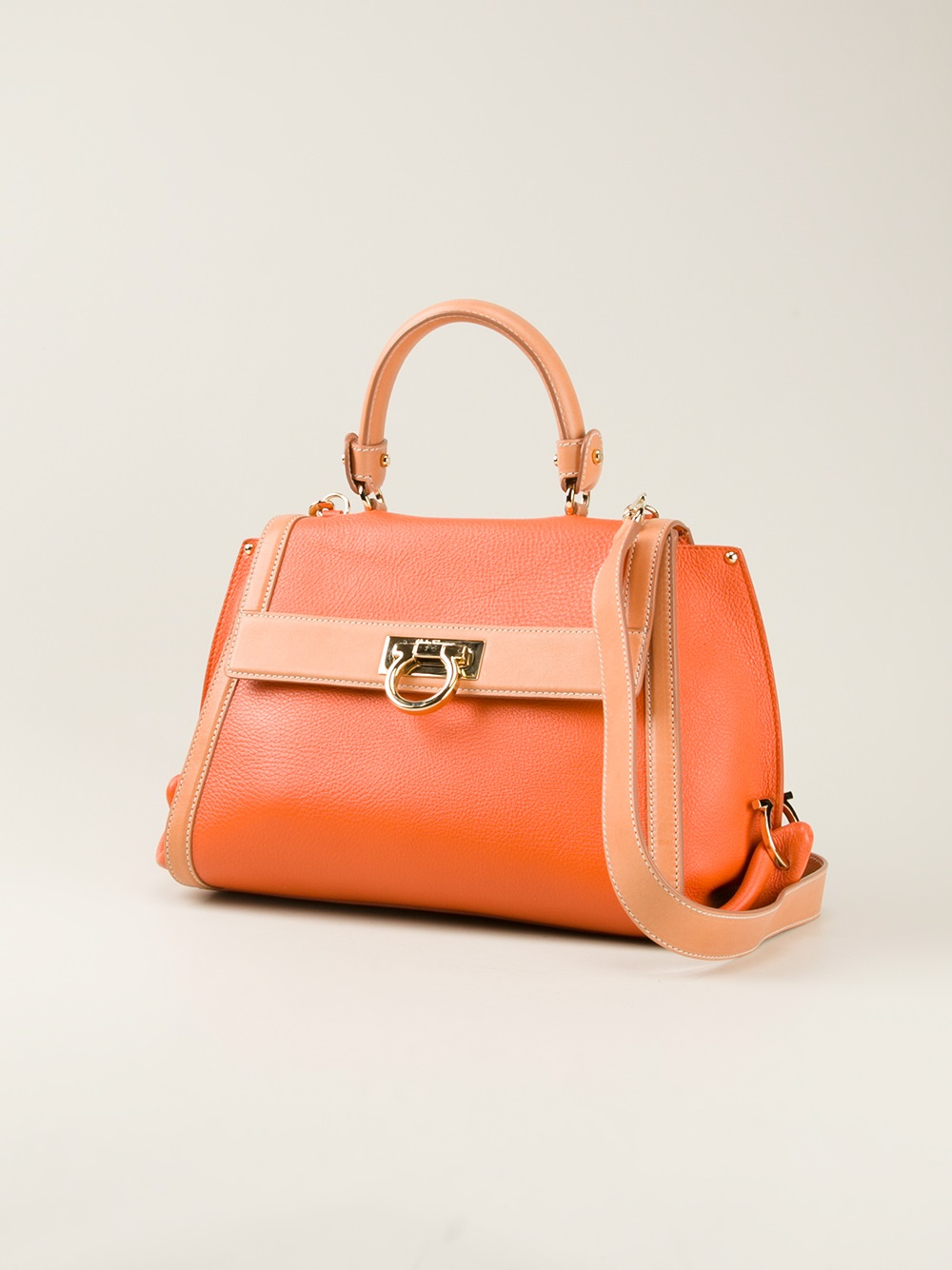 ferragamo orange bag