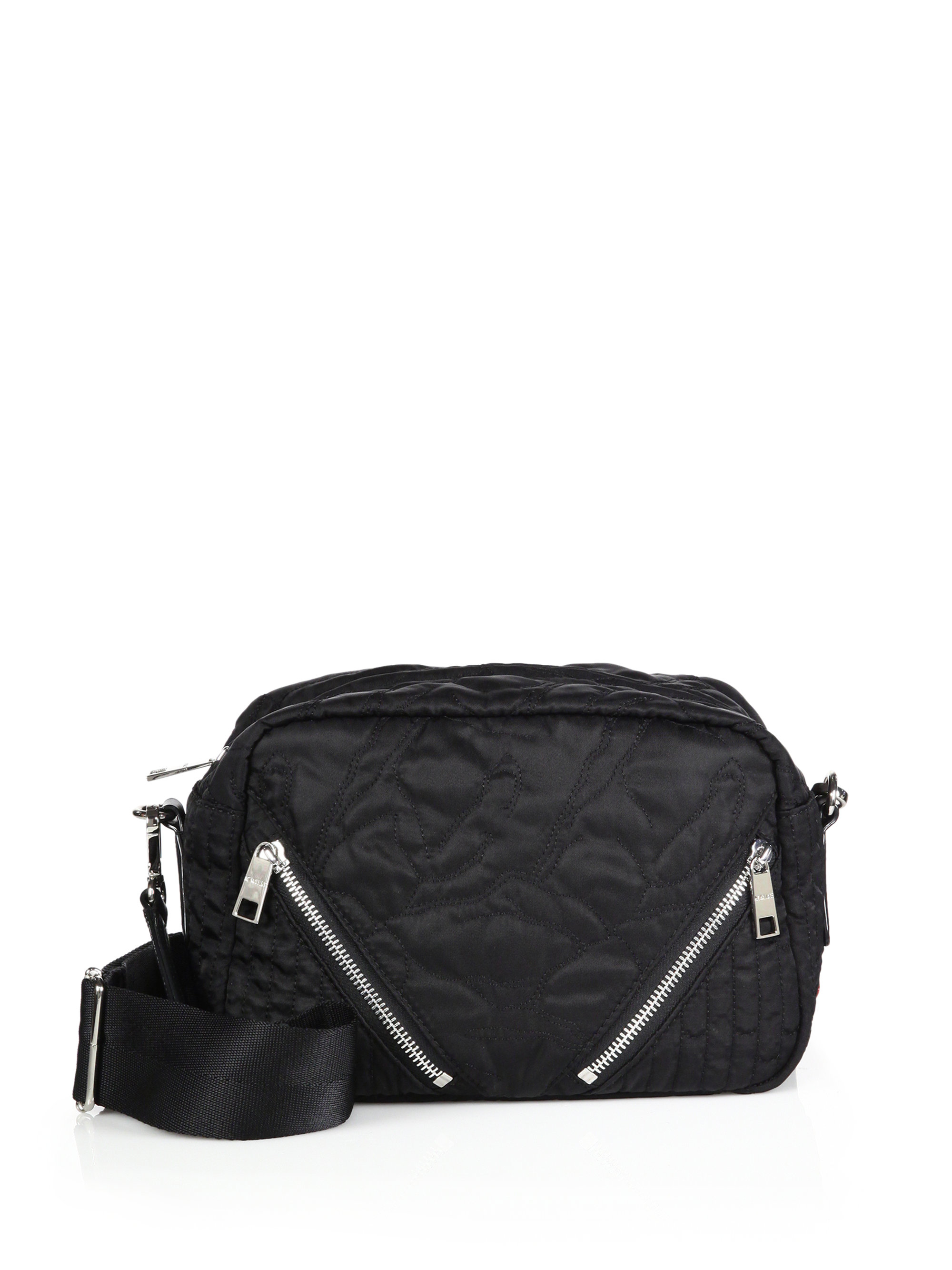 Lyst - Mz Wallace Dee Quilted Nylon Crossbody Bag in Black