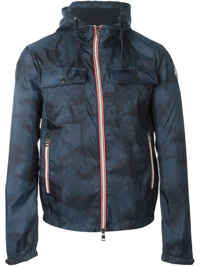 Lyst - Moncler Lyon Windbreaker Jacket in Blue for Men