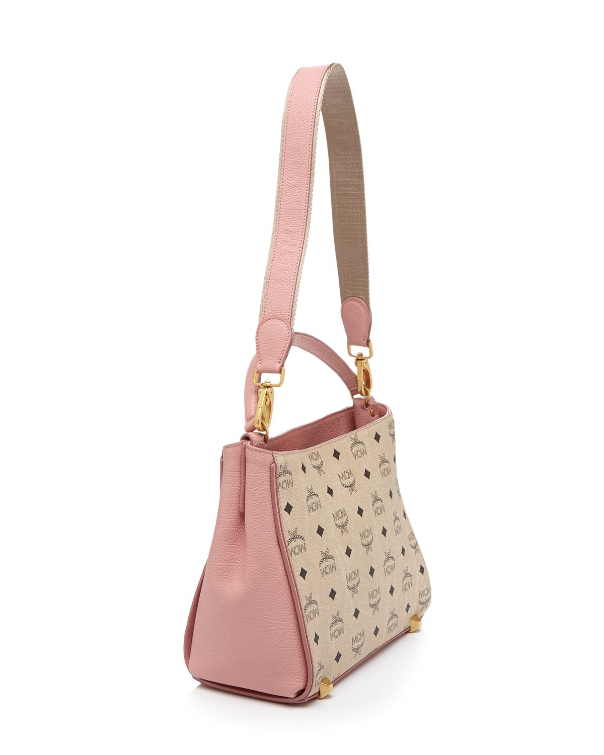 Mcm Shoulder Bag - Corina Visetos In Natural | Lyst