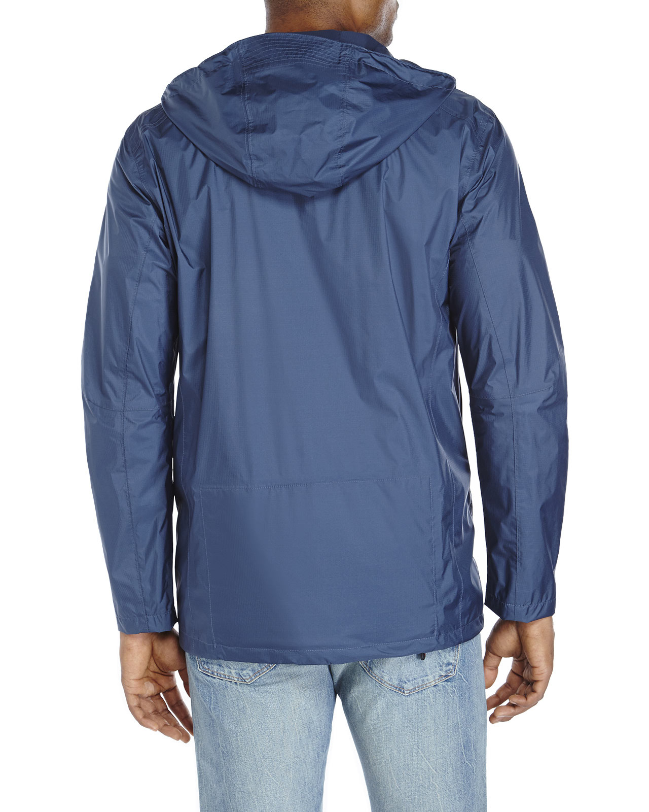 Tumi Packable Nylon Rain Jacket In Blue For Men Lyst 0242