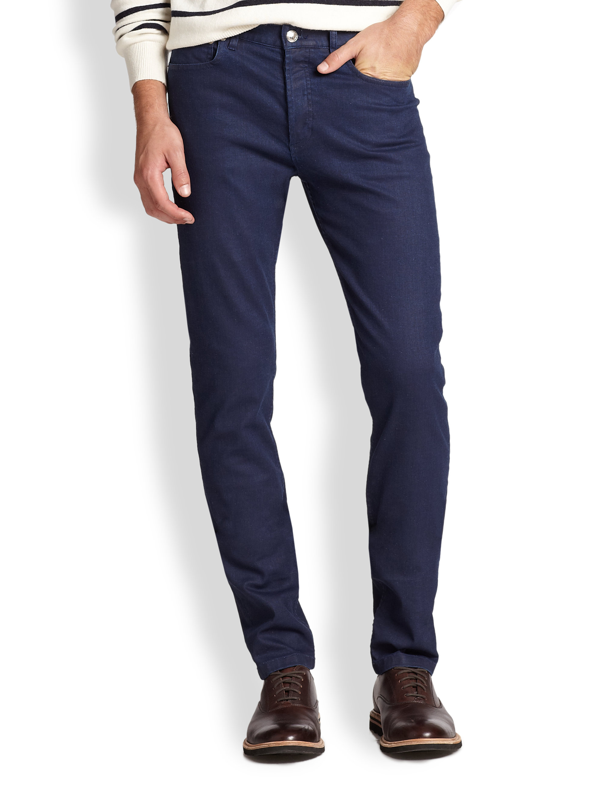 lyst-a-p-c-colored-skinny-jeans-in-blue-for-men