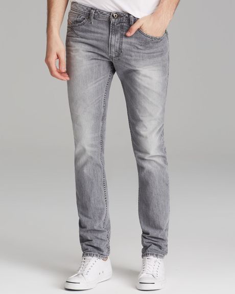 Diesel Jeans Shioner Slim Fit in Grey in Gray for Men (Grey) | Lyst