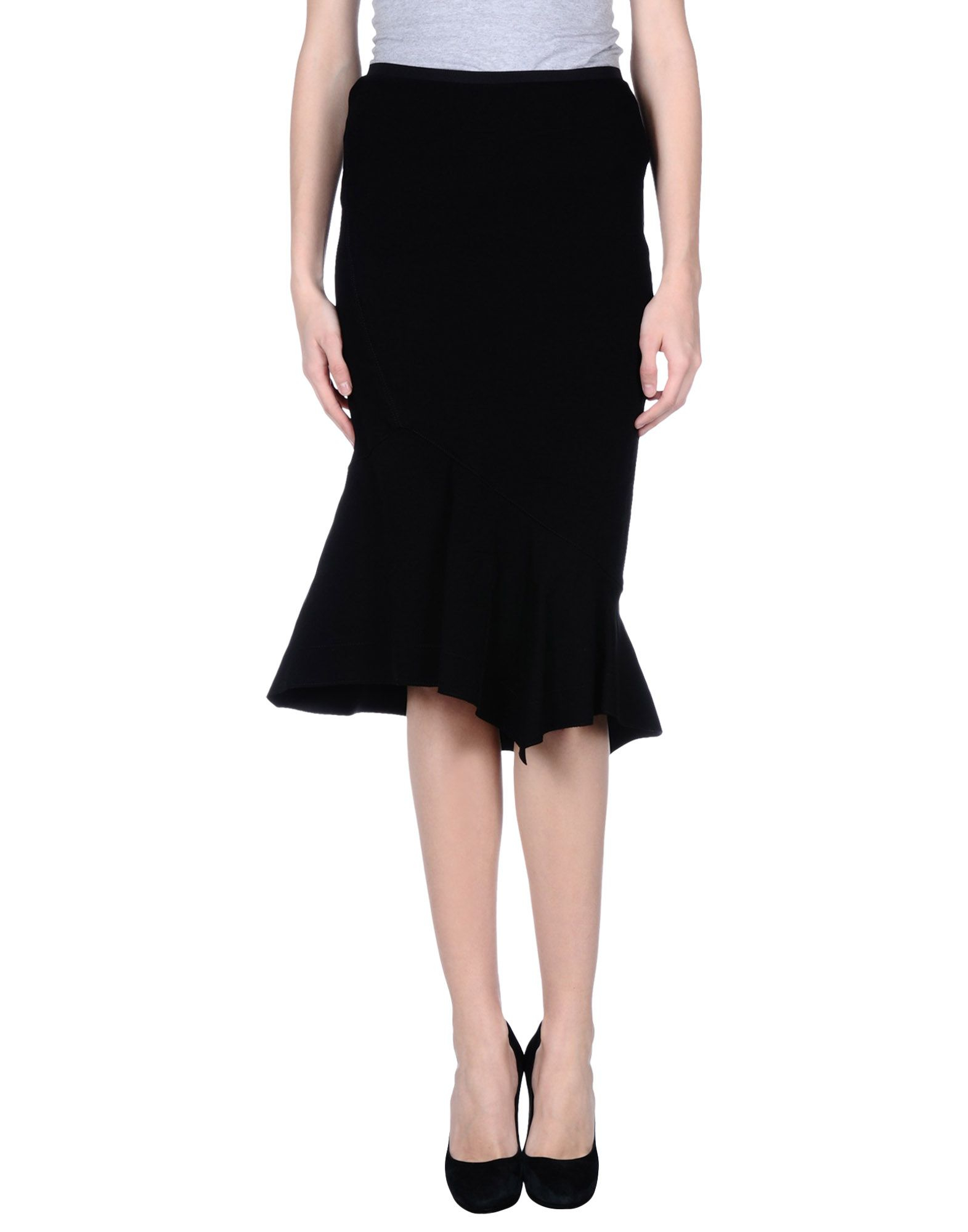 Donna karan 3/4 Length Skirt in Black | Lyst