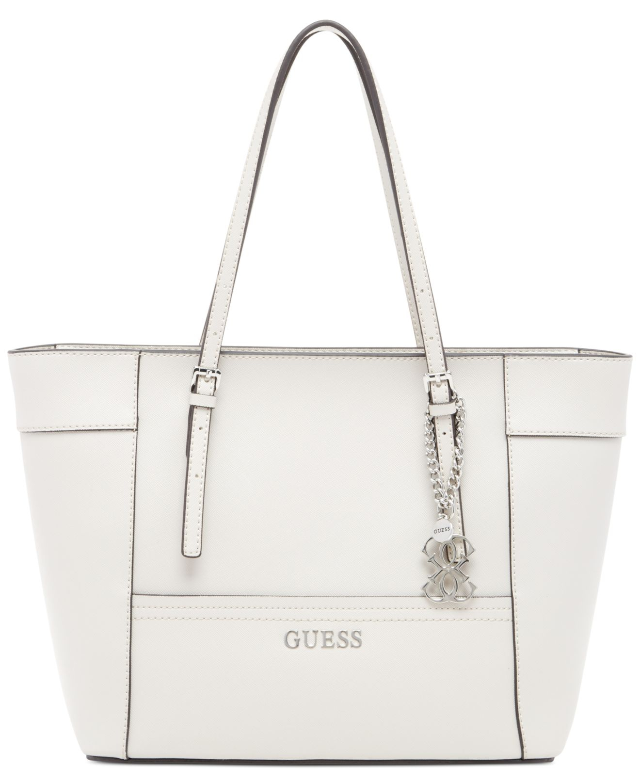 Lyst - Guess Delaney Small Classic Tote in White