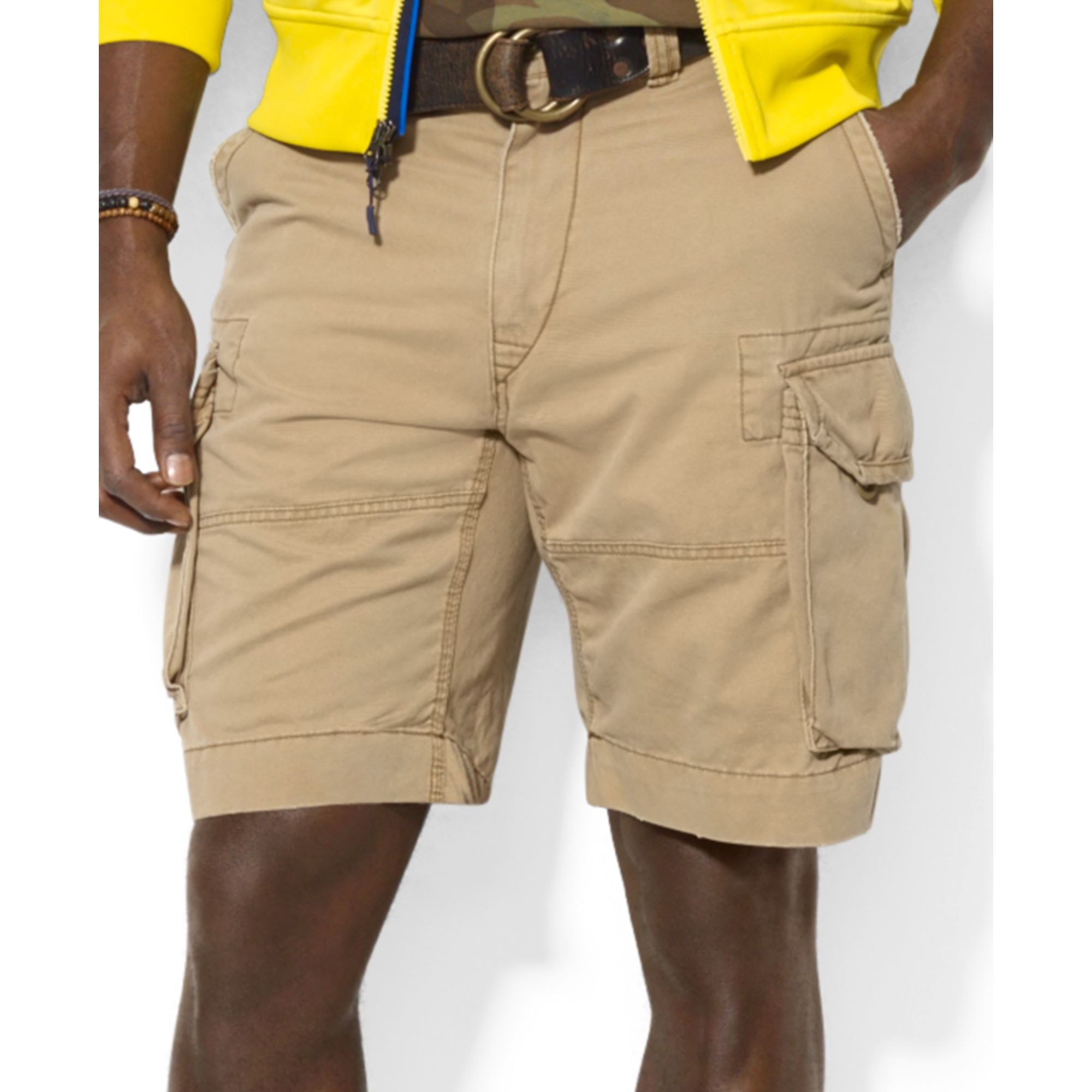 Ralph Lauren Big and Tall Gellar Cargo Shorts in Khaki for Men (Boating ...