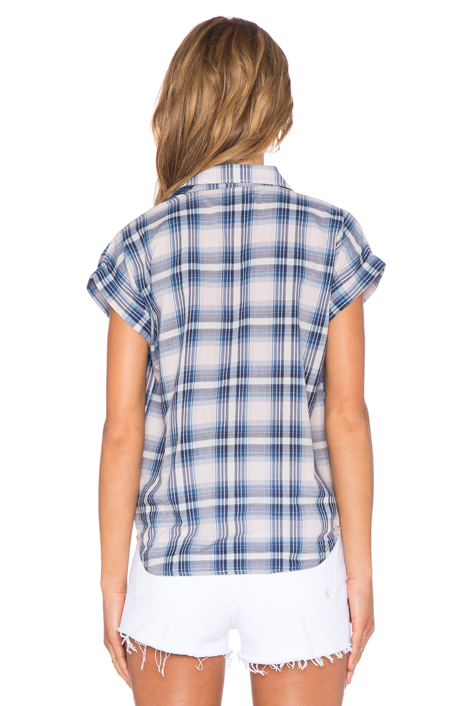 Joe's jeans Short Sleeve Shirt in Blue | Lyst