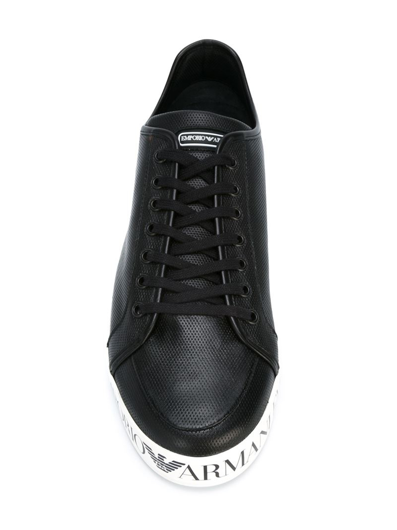 space black lace up sneakers