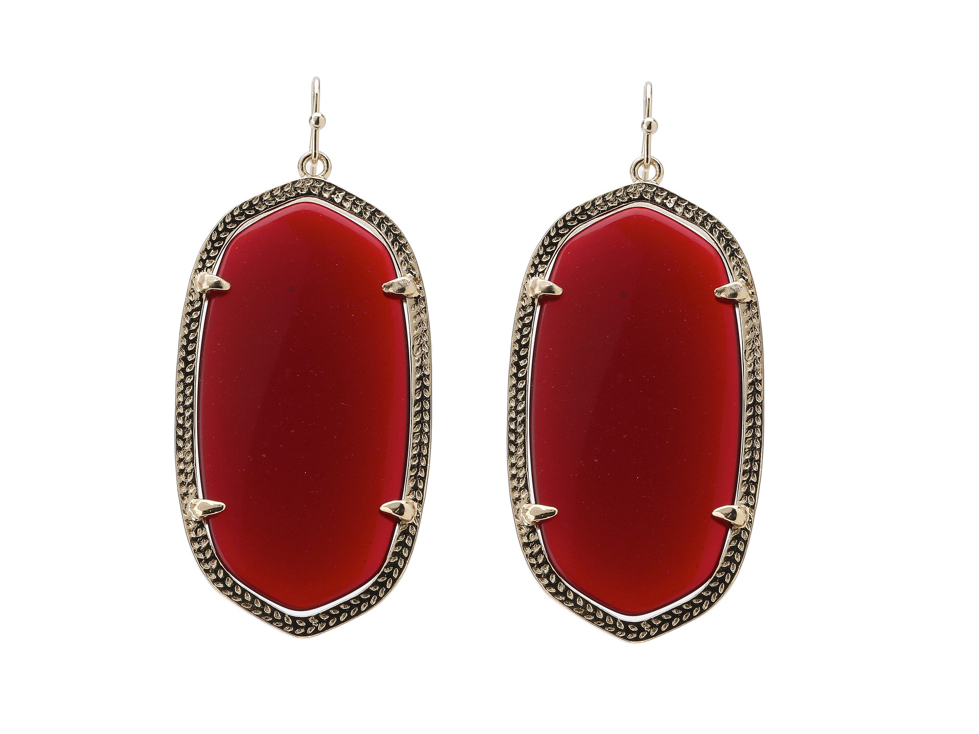 Kendra scott Danielle Earrings in Red (Dark Red Onyx) Lyst