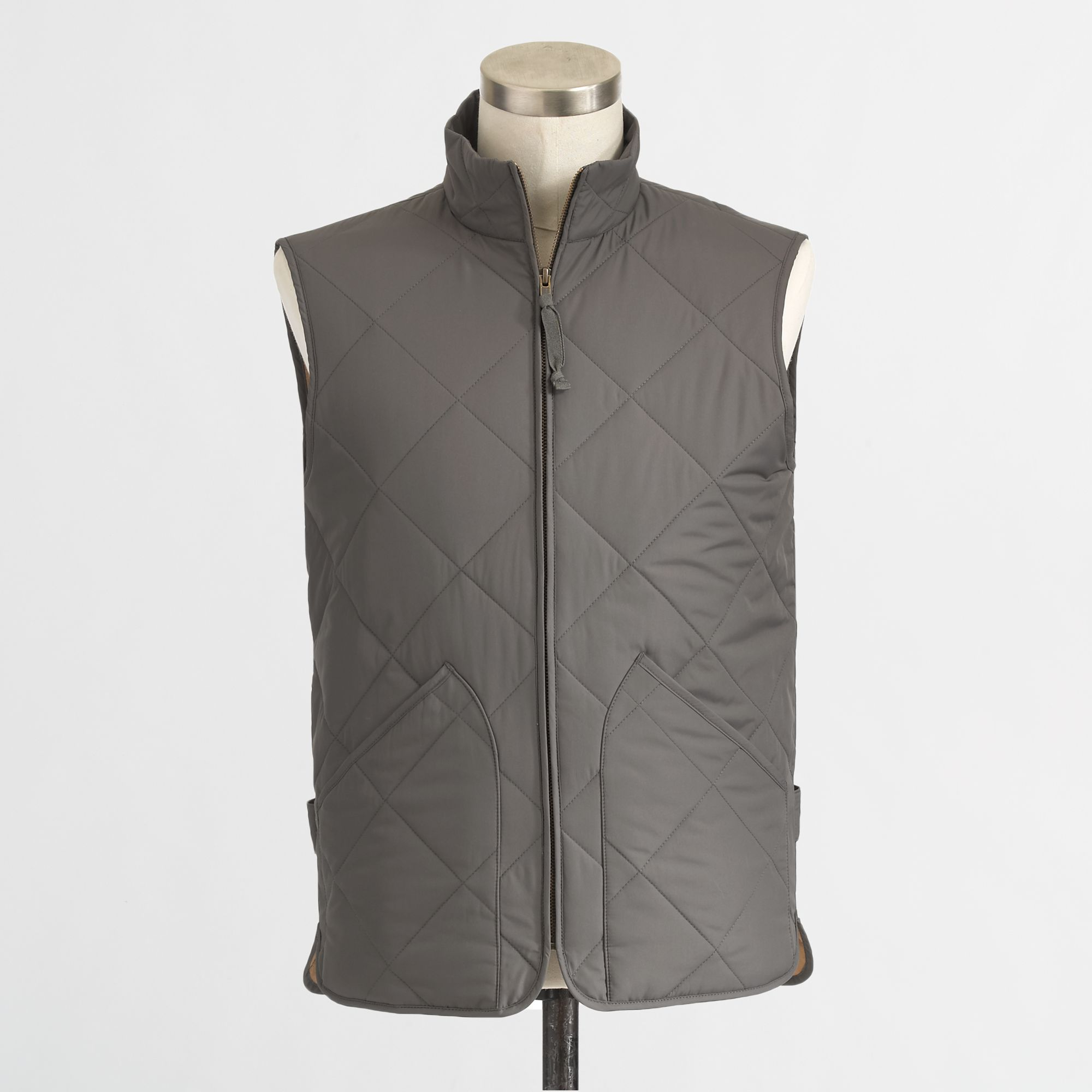 Lyst J.Crew Factory Quilted Layering Vest in Gray for Men