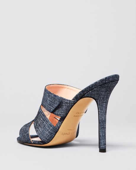 kate spade denim slides