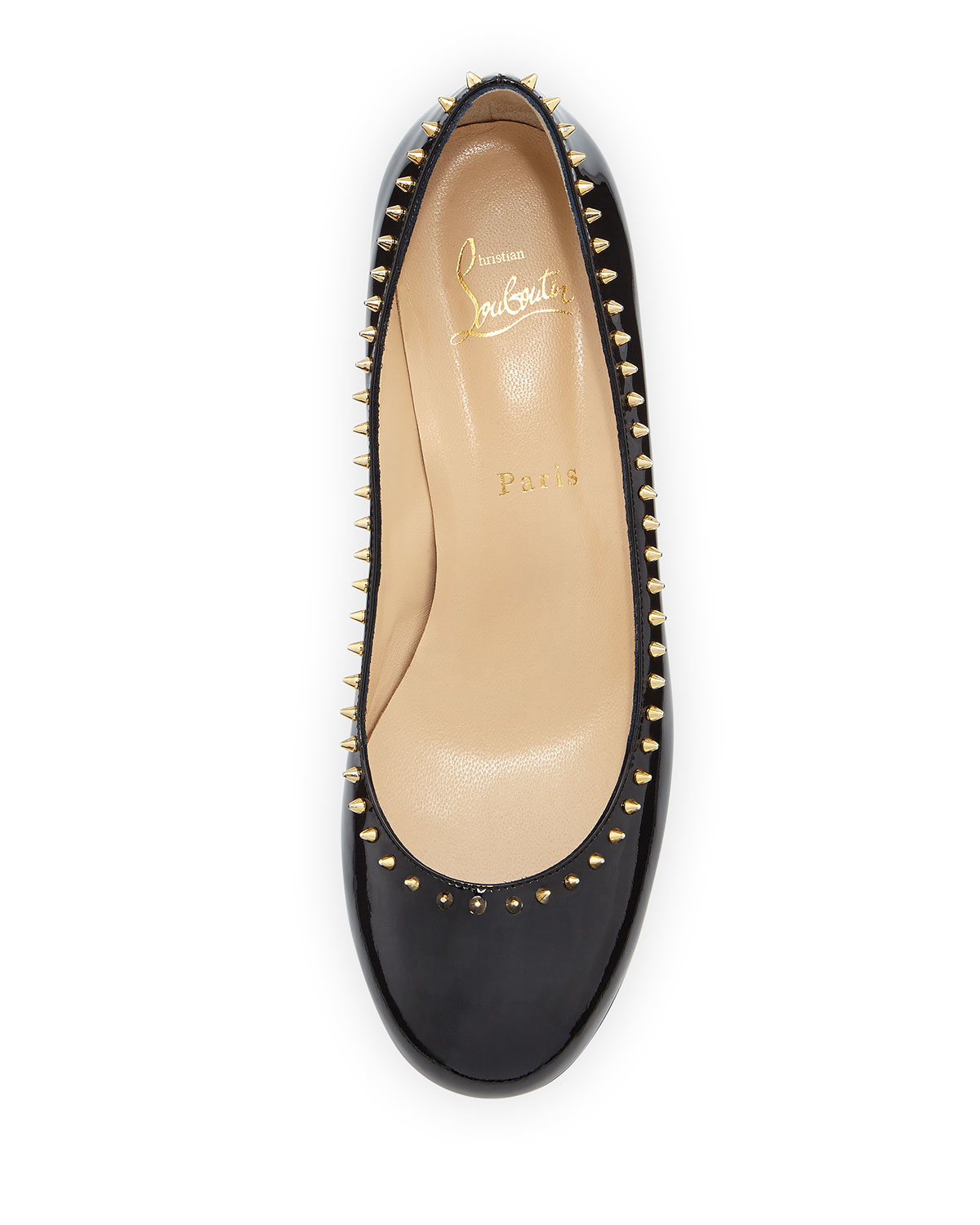 Christian louboutin Treliliane Patent-Leather Pumps in Black | Lyst