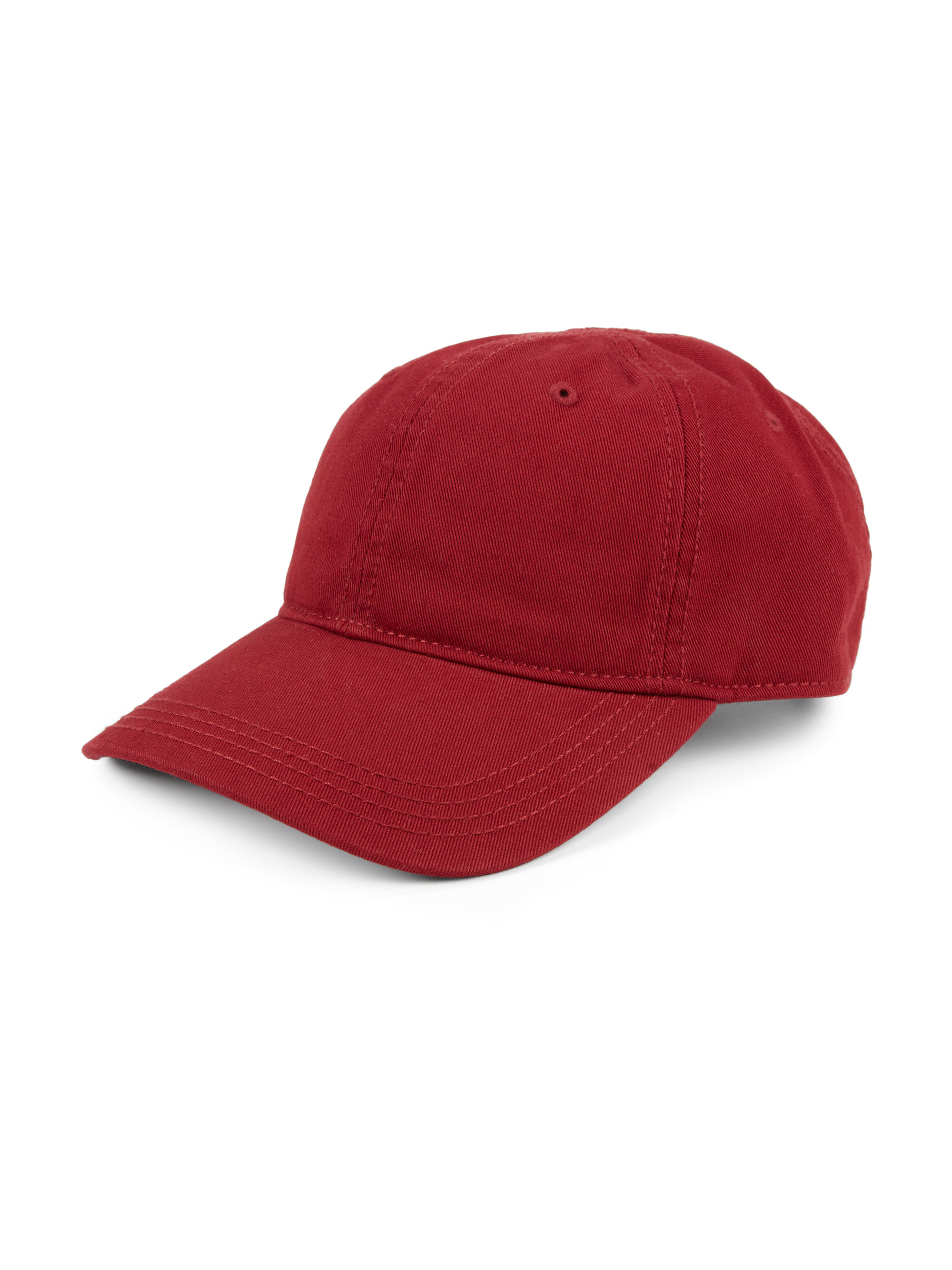 red lacoste cap