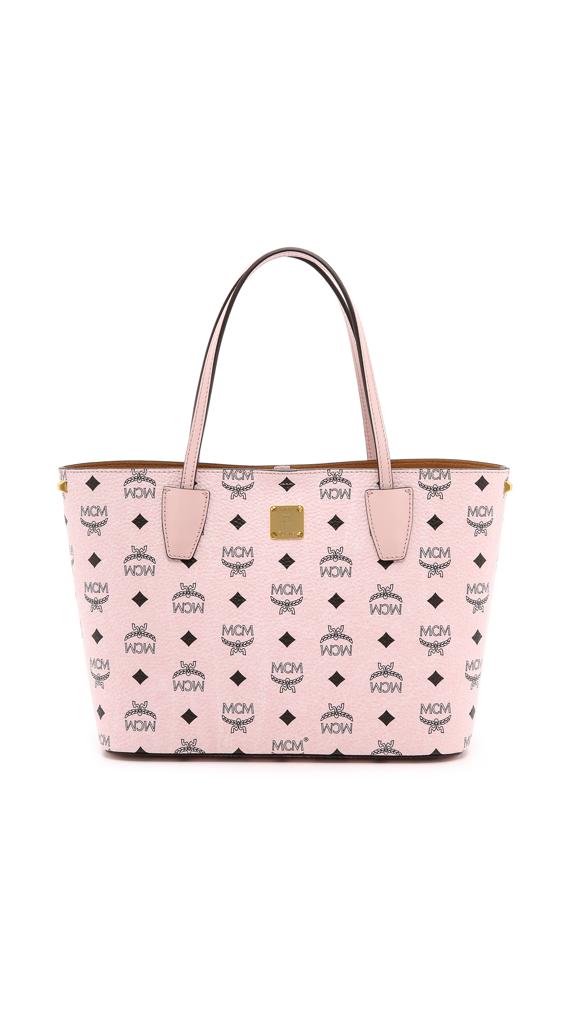 MCM Small Shopper Tote - Chalk Pink in Pink - Lyst