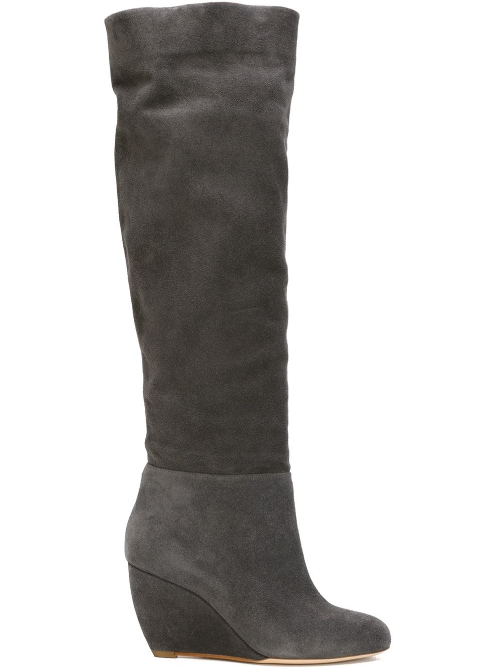 Rupert sanderson Knee High Wedge Boots in Gray (grey) | Lyst