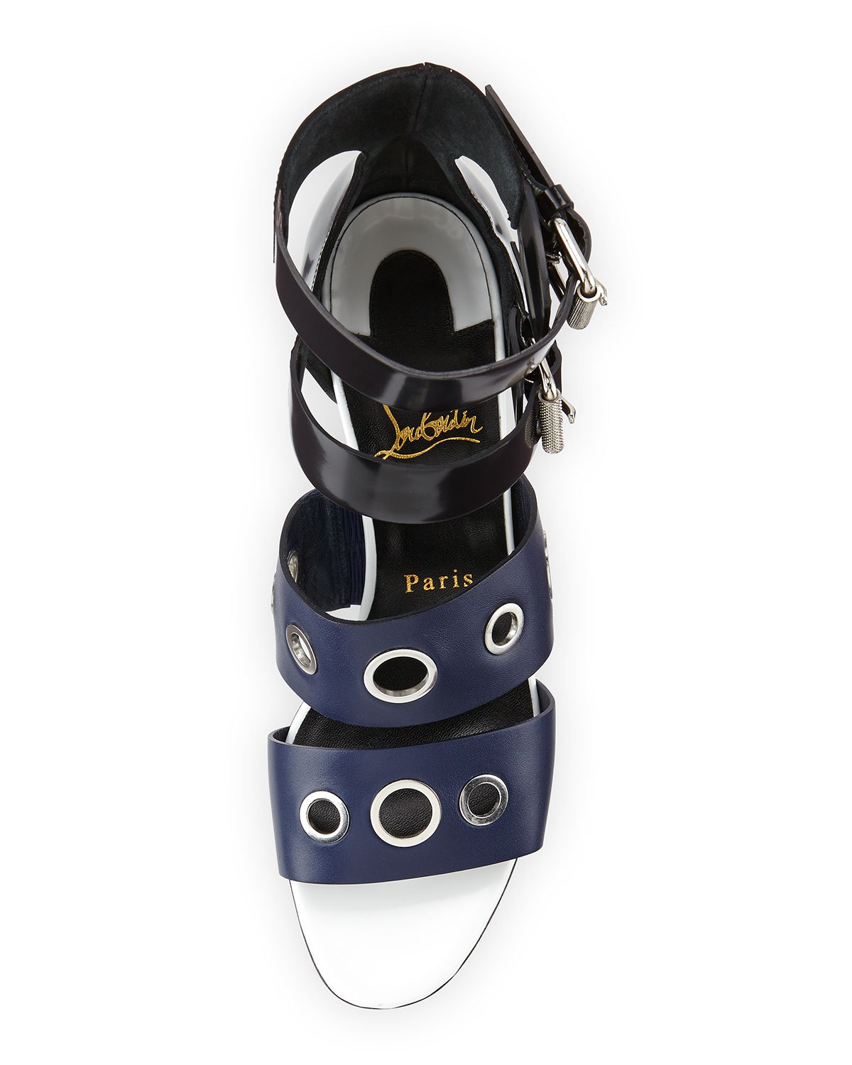 christian louis vuitton shoes sale - Christian louboutin Leather Scuba Sandal in Blue (NAVY) | Lyst
