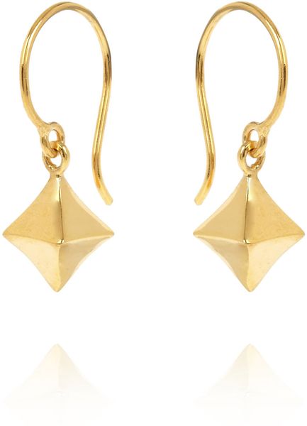 Dinny Hall 22K Gold Vermeil Almaz Diamond Drop Earrings in Gold | Lyst