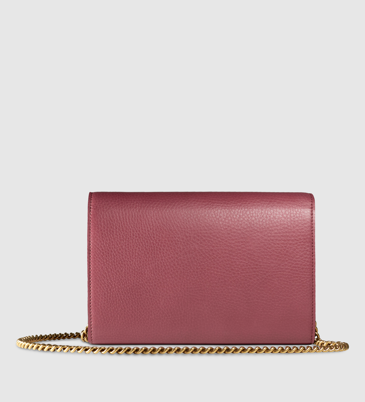 Lyst - Gucci Gg Marmont Leather Chain Wallet in Purple