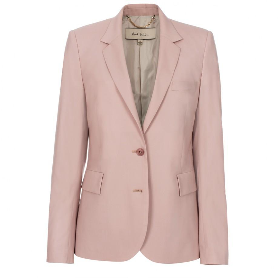 Lyst - Paul Smith Women'S Dusty Pink Two-Button Wool Blazer in Pink