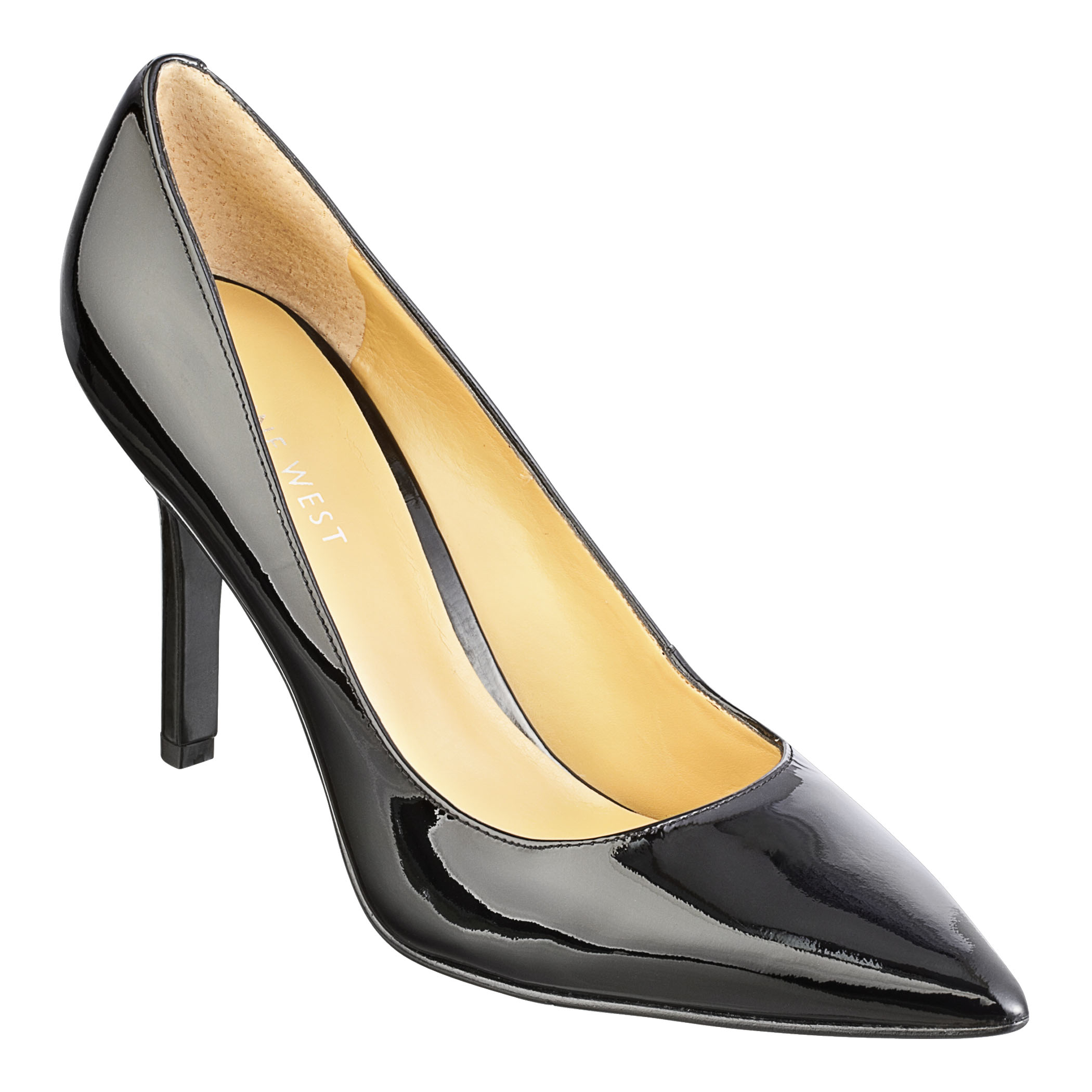 pointy toe chunky heel pump