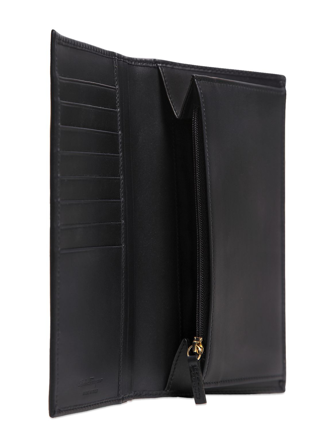 Lyst - Ferragamo Renaissance Leather Continental Wallet in Black for Men
