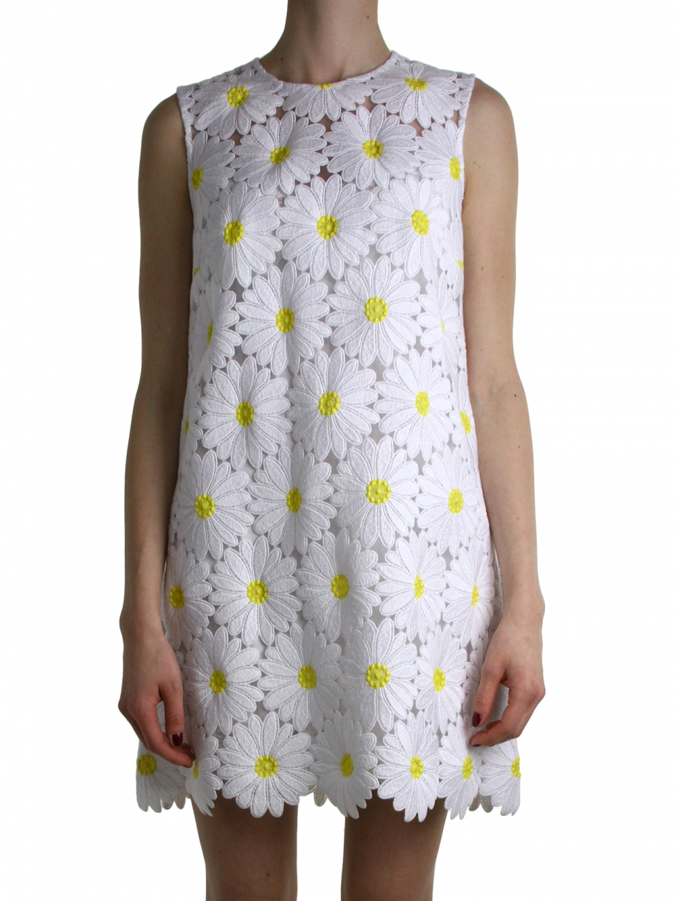 Dolce & gabbana White Daisy Dress in White Lyst