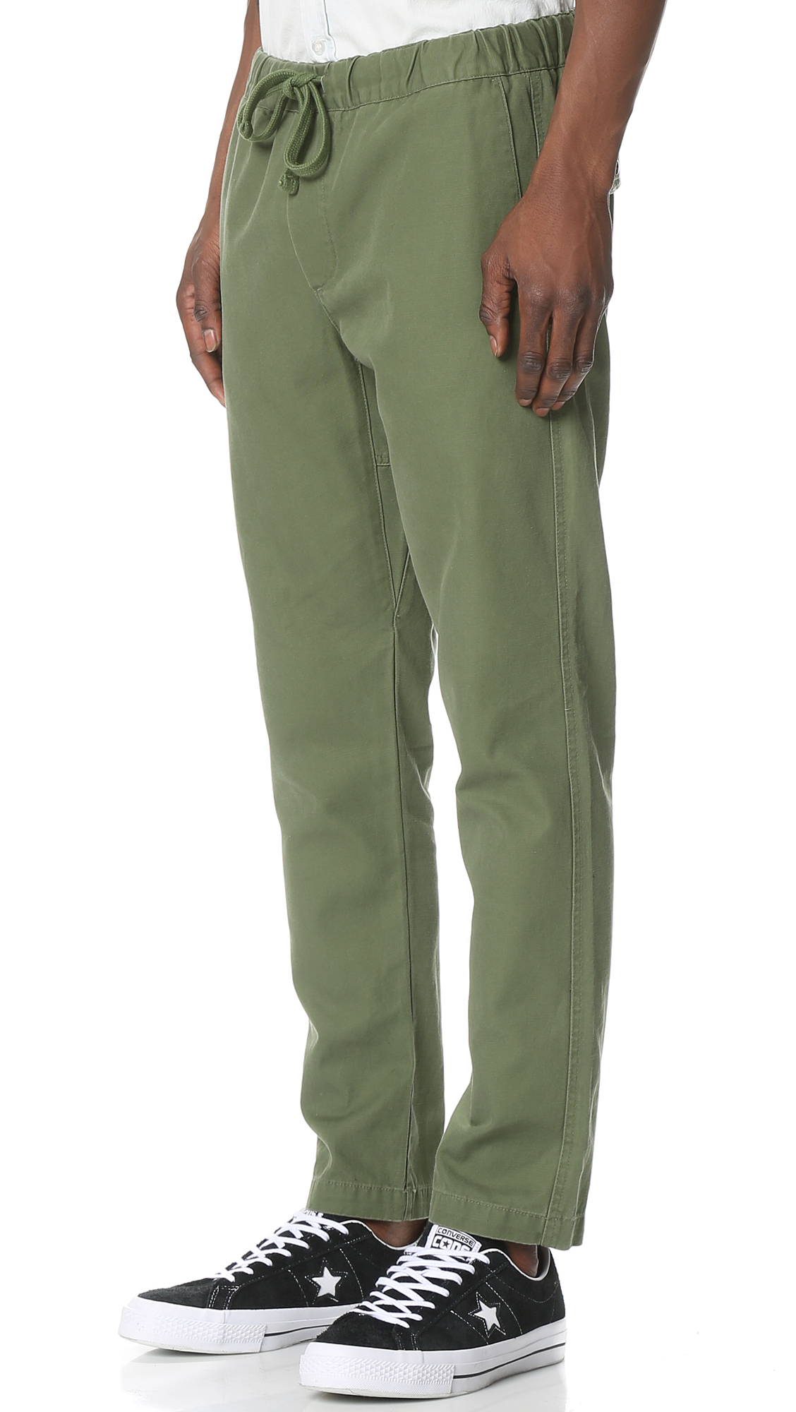 Obey Canvas One O Traveler Pants in Army (Green) for Men - Lyst