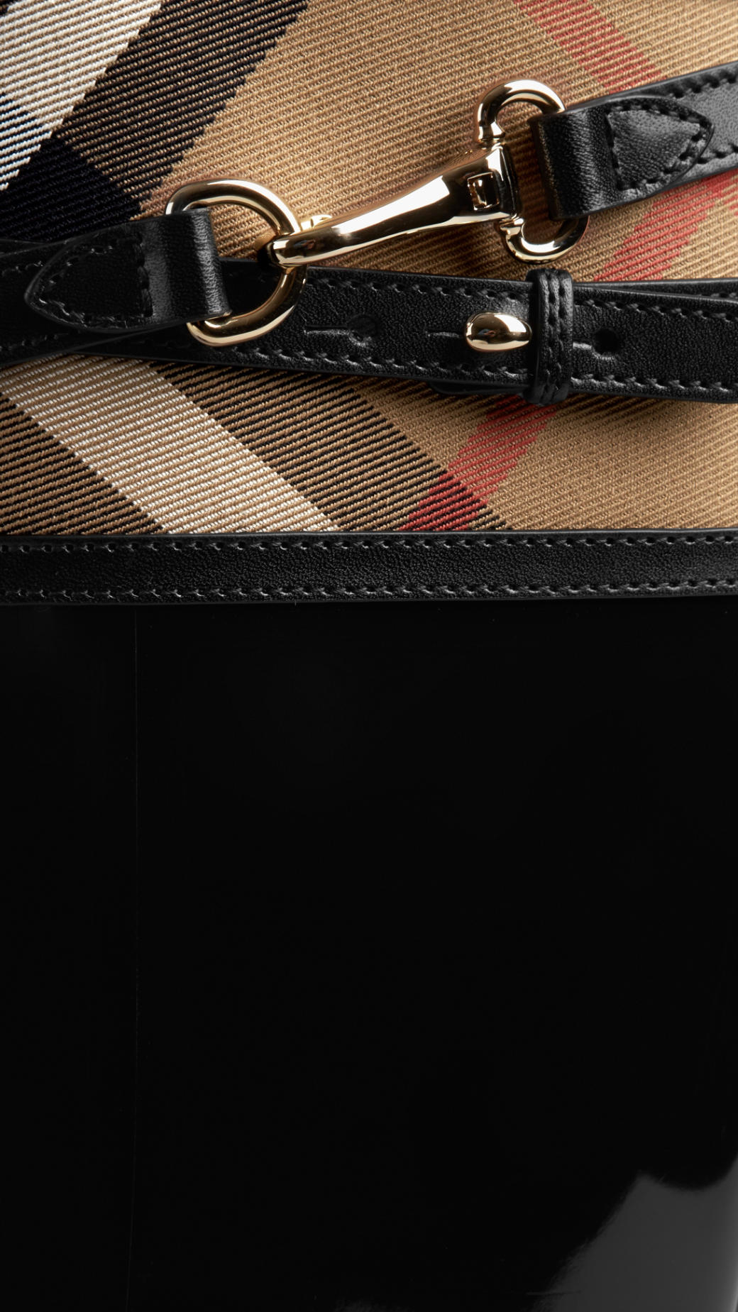 burberry house check rain boots