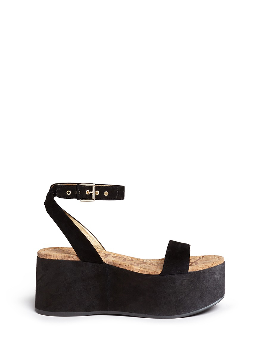 Black suede platform sandals Women's designer sandals on sale now. Shop ladies strappy & leather sandals, dressy summer shoes & footwear perfect for the beach or holiday evenings from big brands online for less at THE OUTNET.