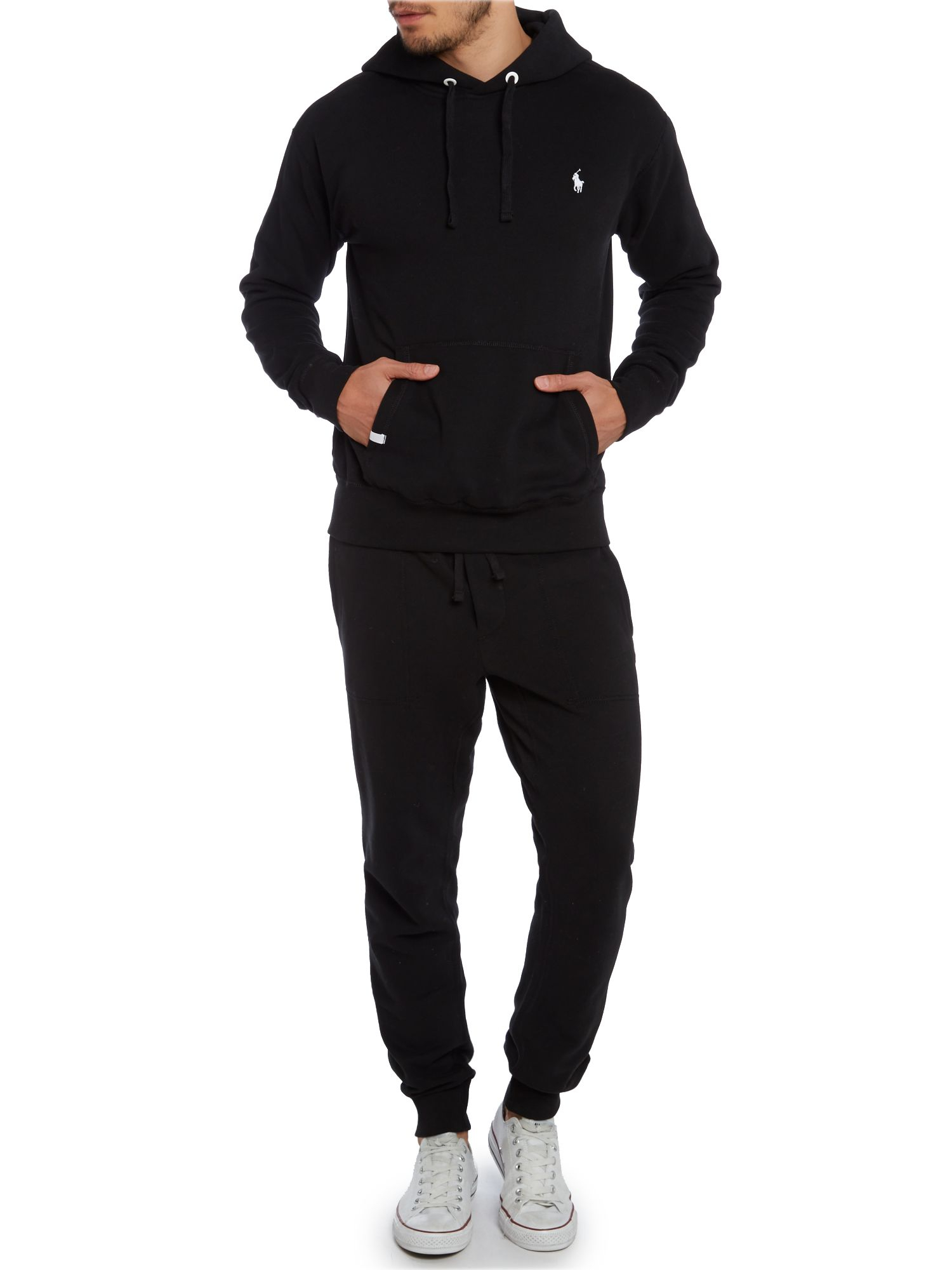 Polo ralph lauren Magic Fleece Track Suit Bottoms in Black for Men | Lyst