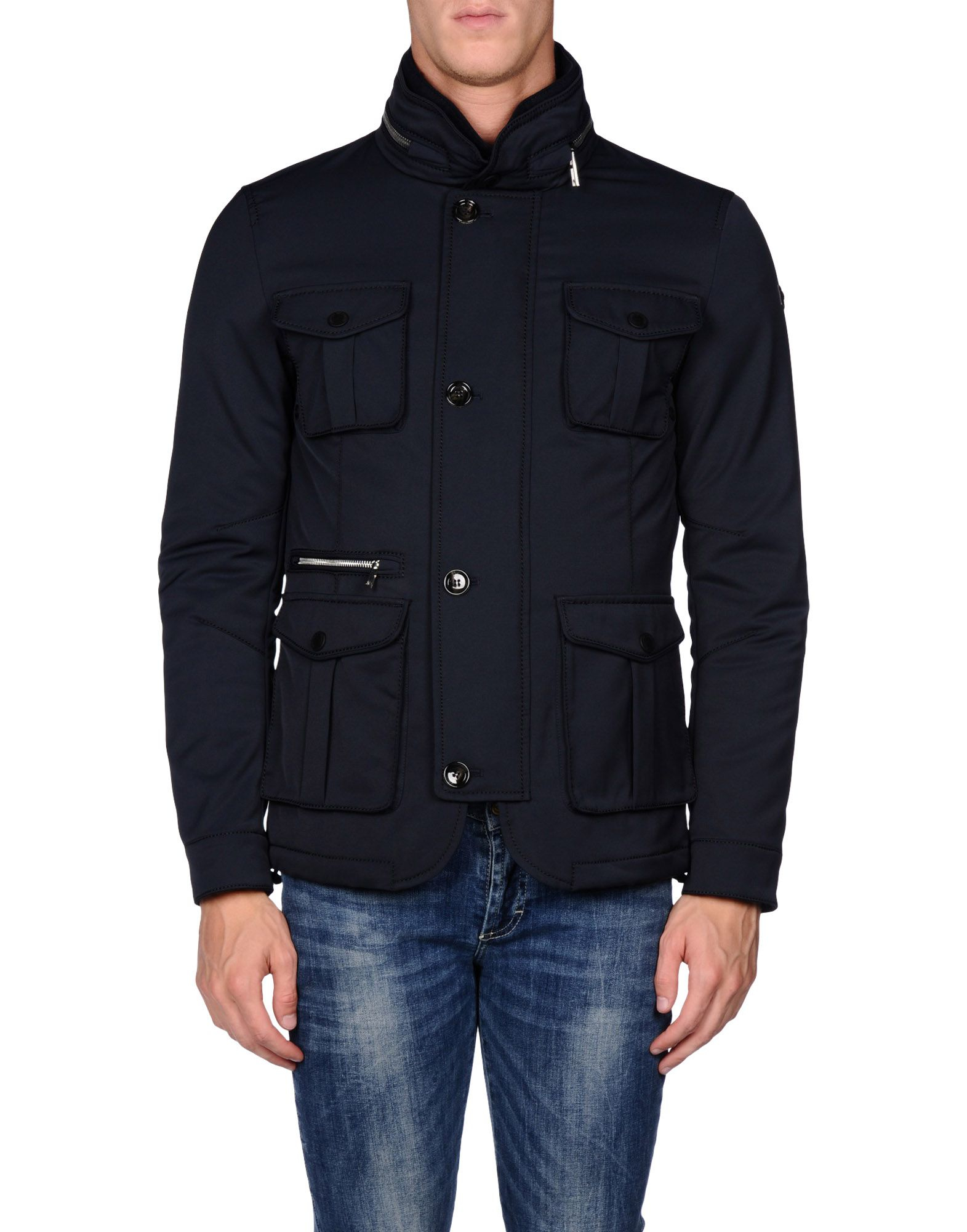 Emporio armani Jacket in Blue for Men | Lyst