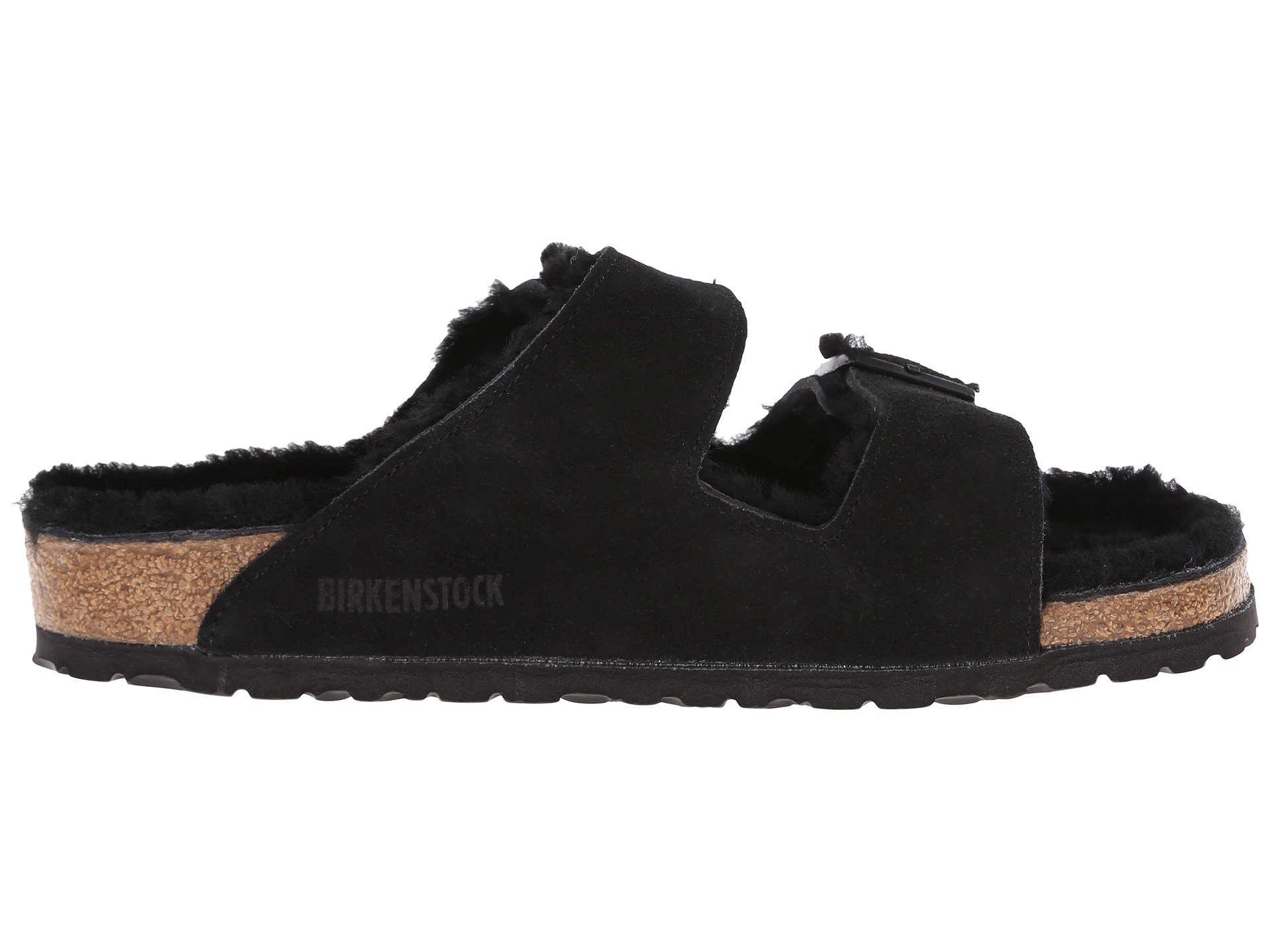 birkenstock arizona shearling black 39