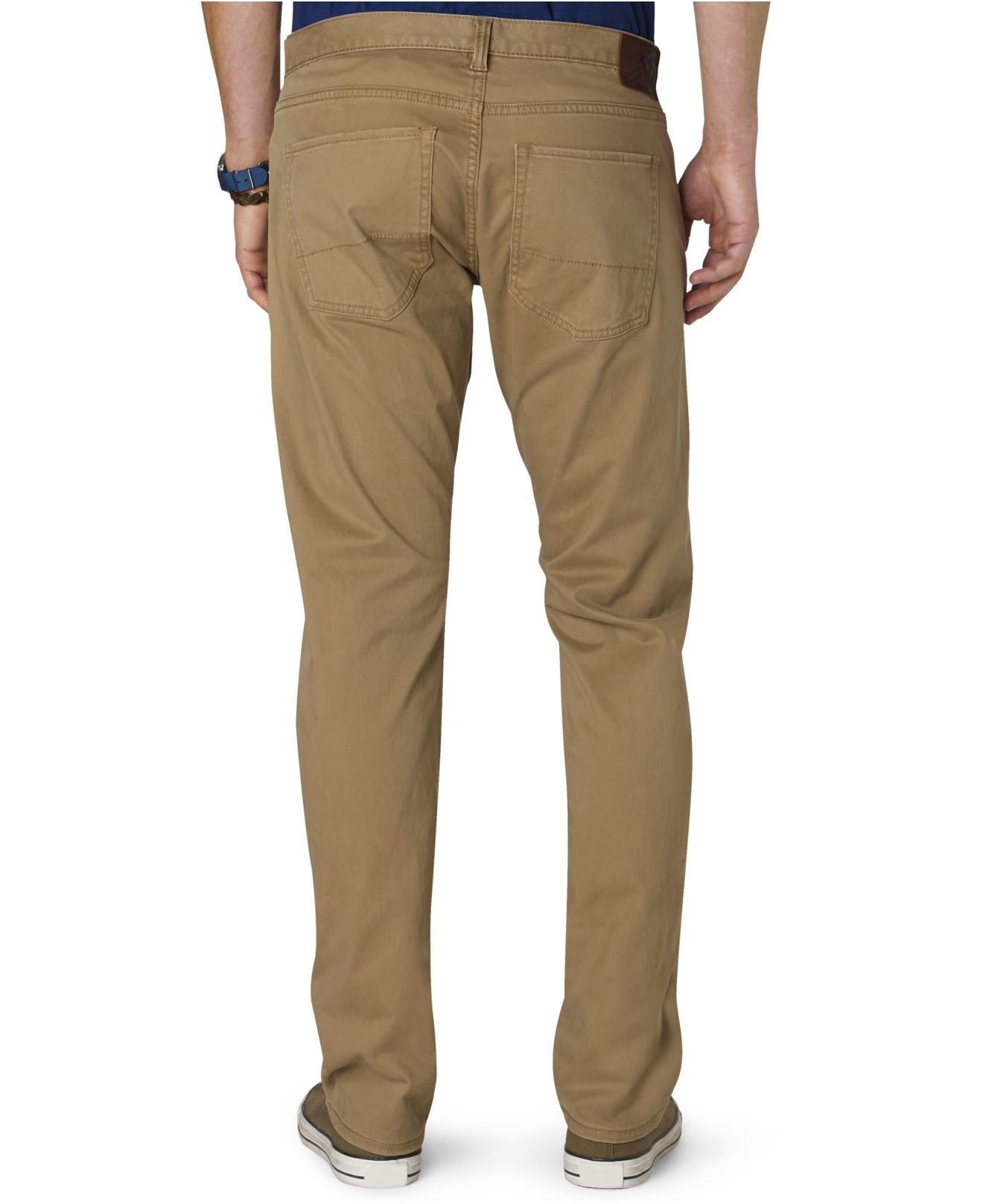 Dockers D2 Straight Fit 5-pocket Flat Front Pants in Beige for Men ...
