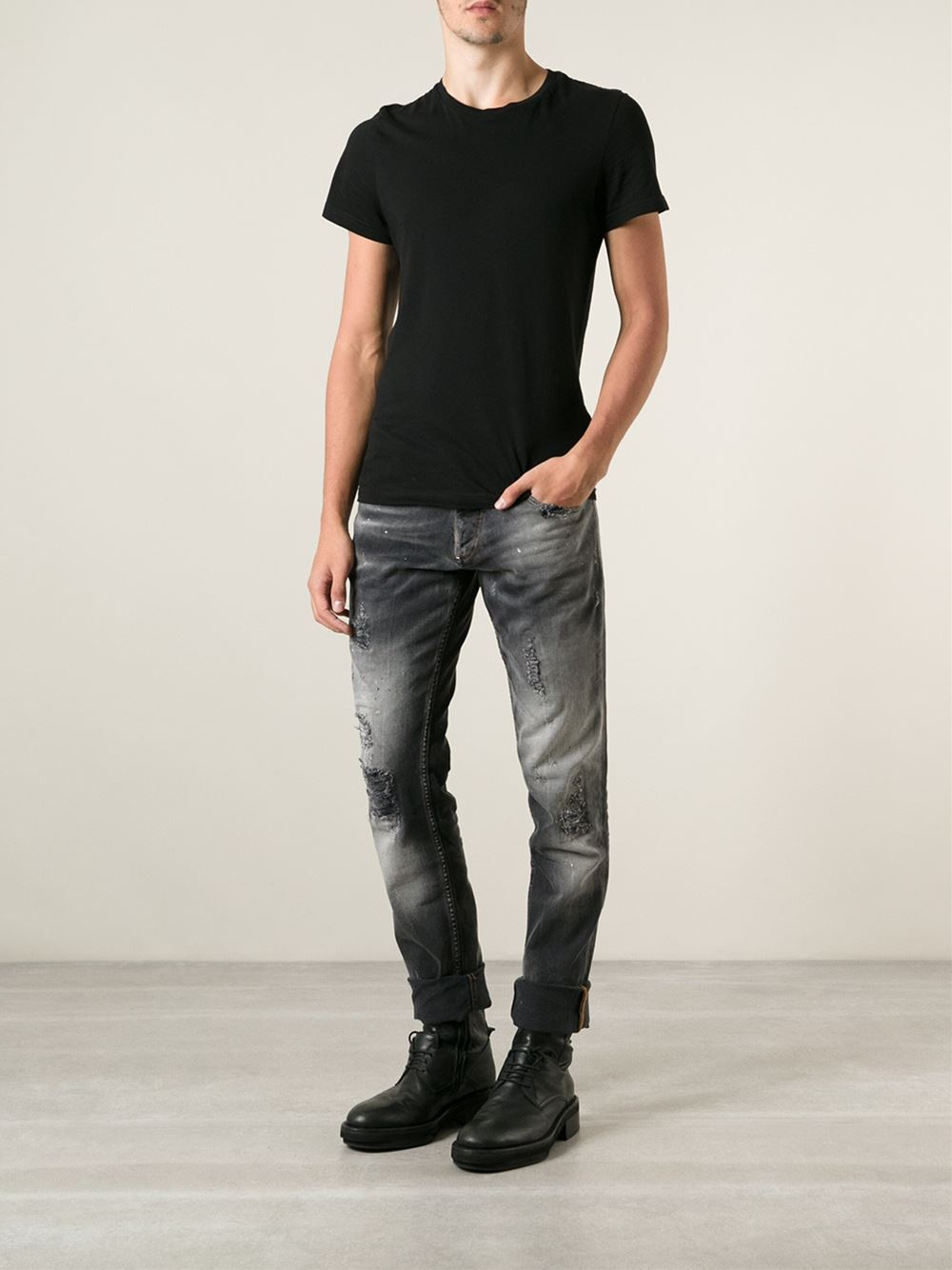 Lyst - Philipp Plein Cowboy Jeans in Black for Men
