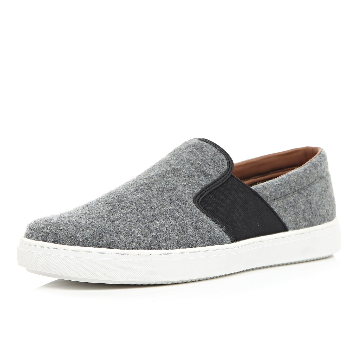 river island slip on trainers