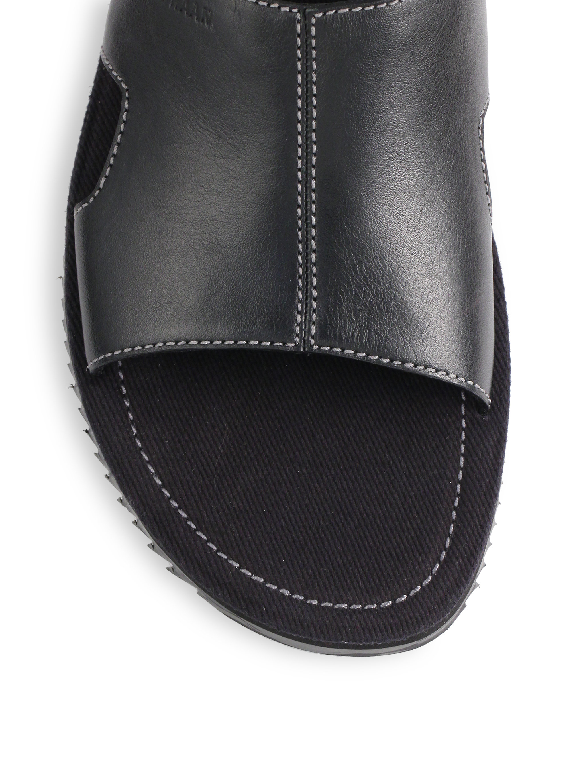 cole haan black slides