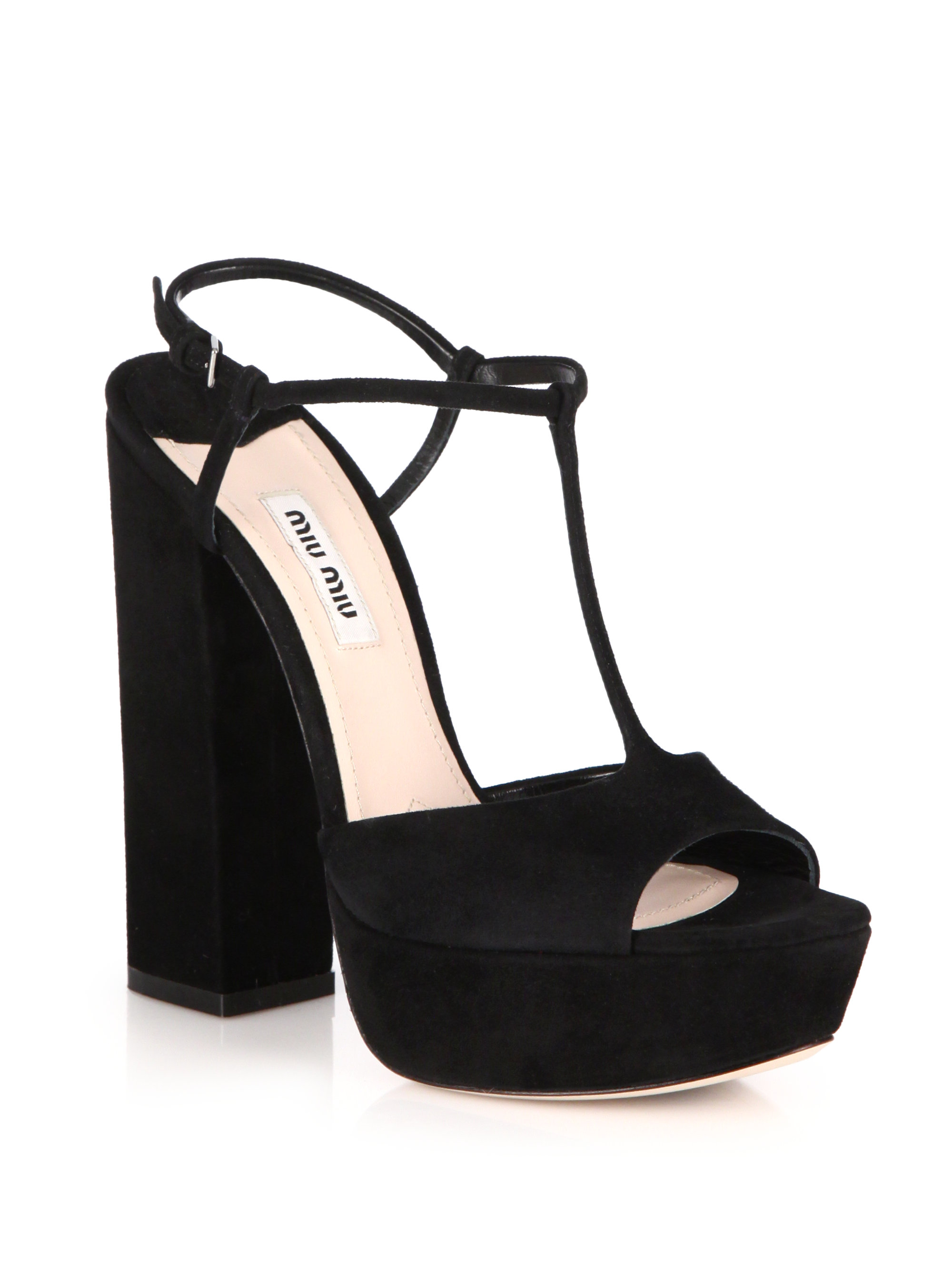 Miu Miu Platforms Black For Women On Sale Miu Miu Platforms Black For Women On Sale