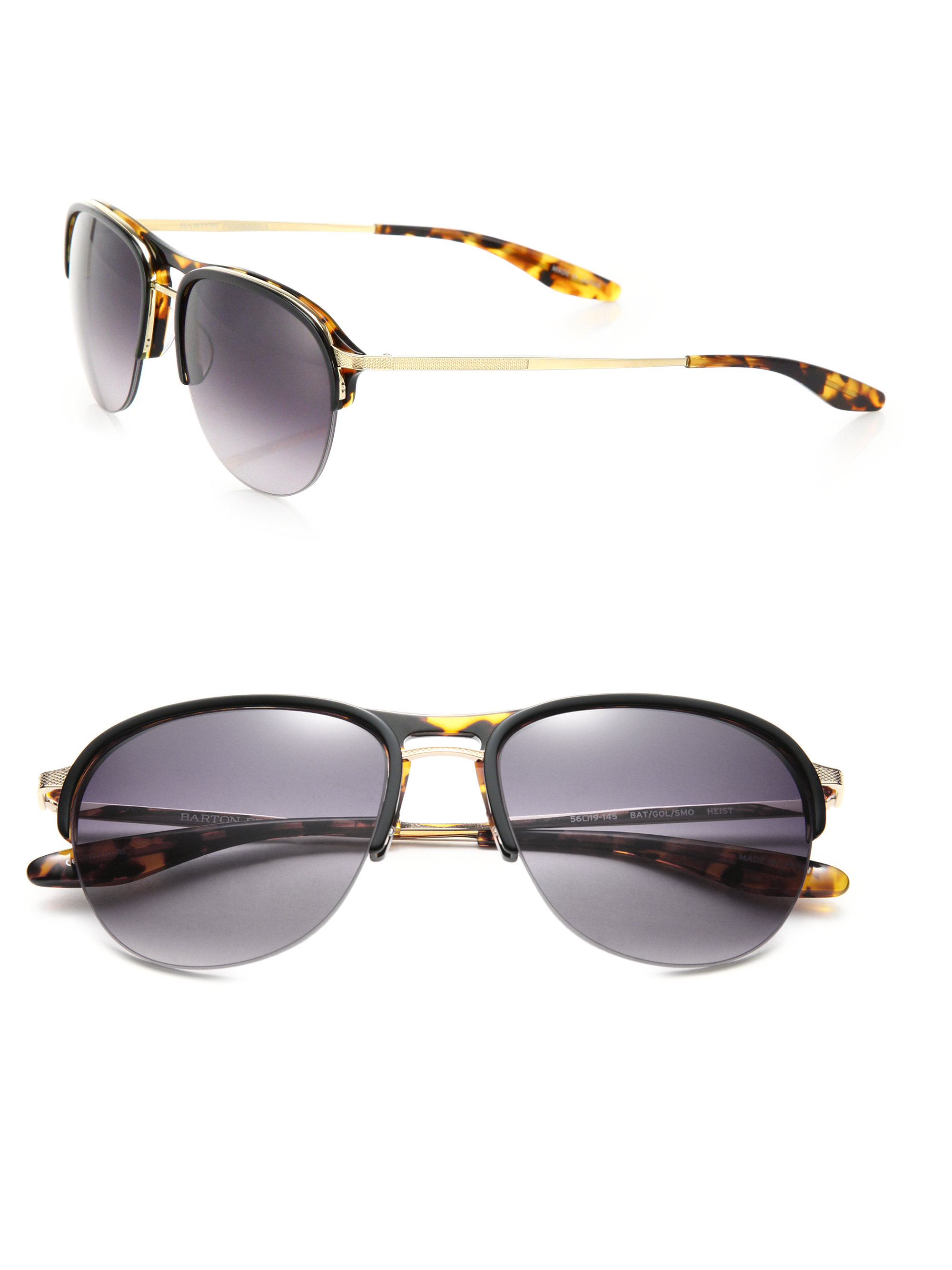 Barton perreira Heist 56mm Aviator Sunglasses in Metallic for Men Lyst