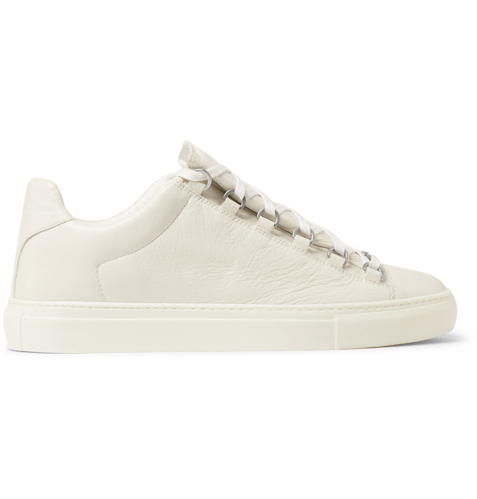 Balenciaga Arena Low-top Leather Trainers in White for Men - Lyst