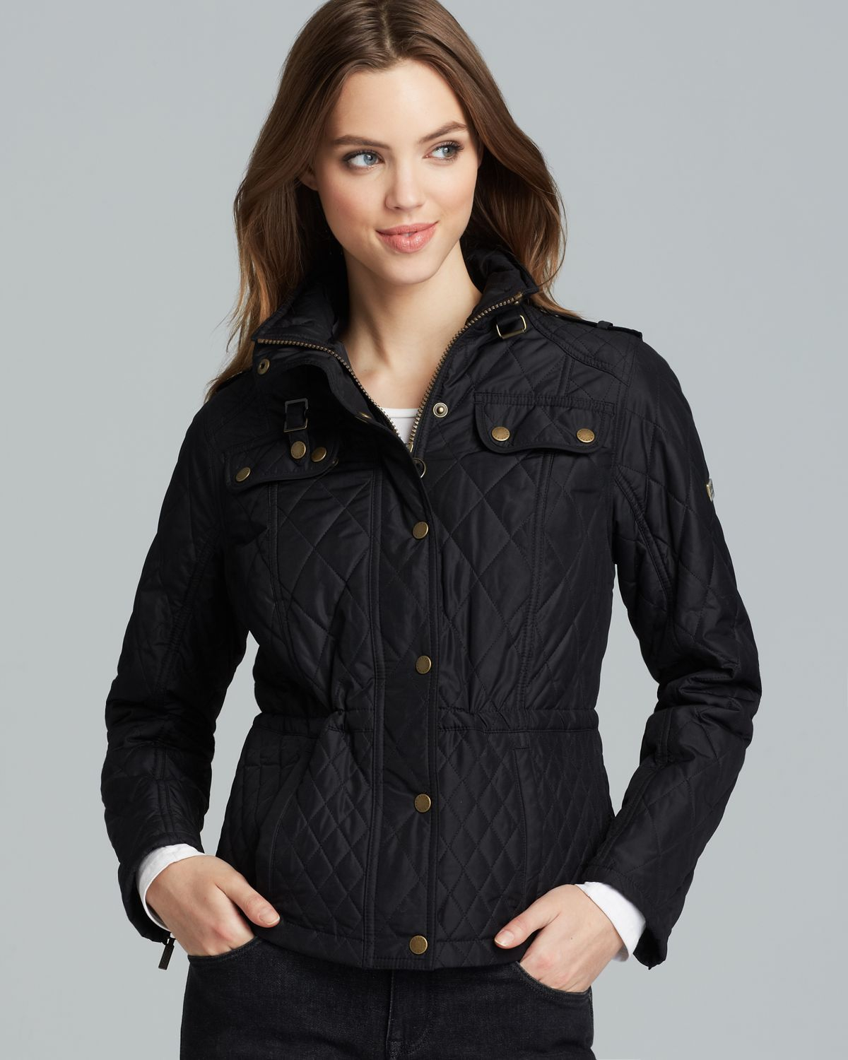 Black Friday|barbour coil quilted jacket hood cheap